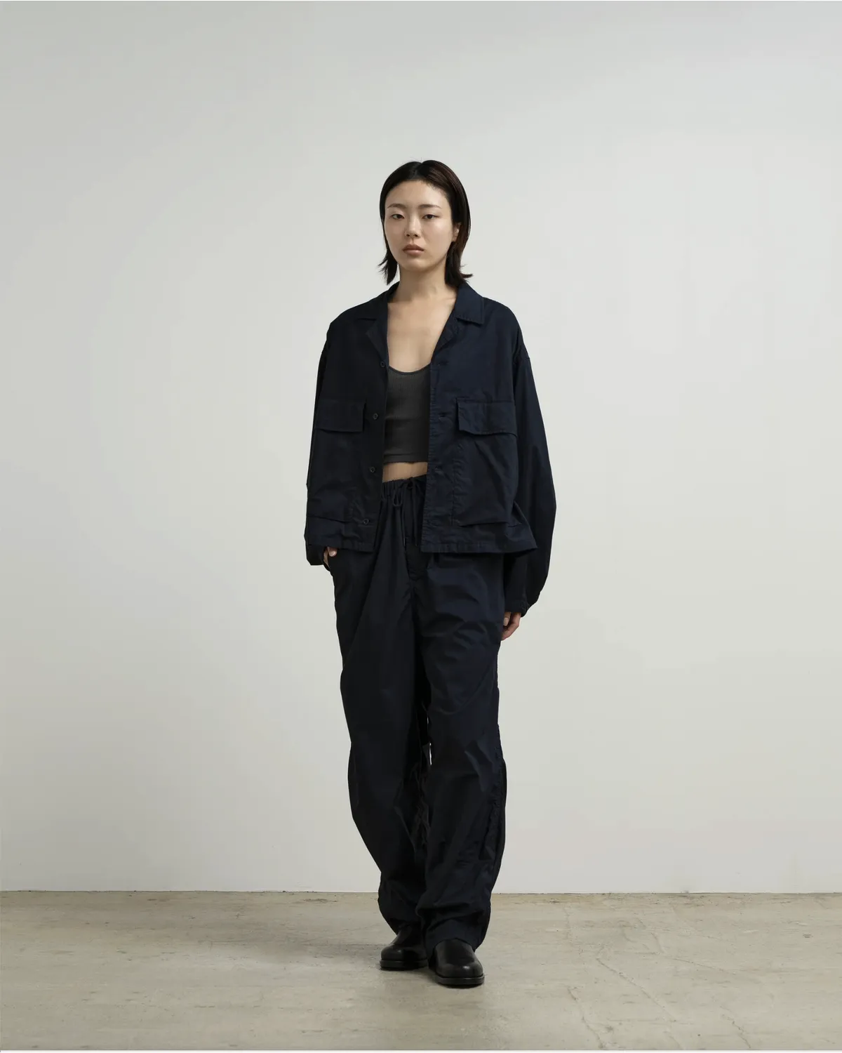 Graphpaper / Garment Dyed Typewriter Fatigue Shirt (GL263-50126B)