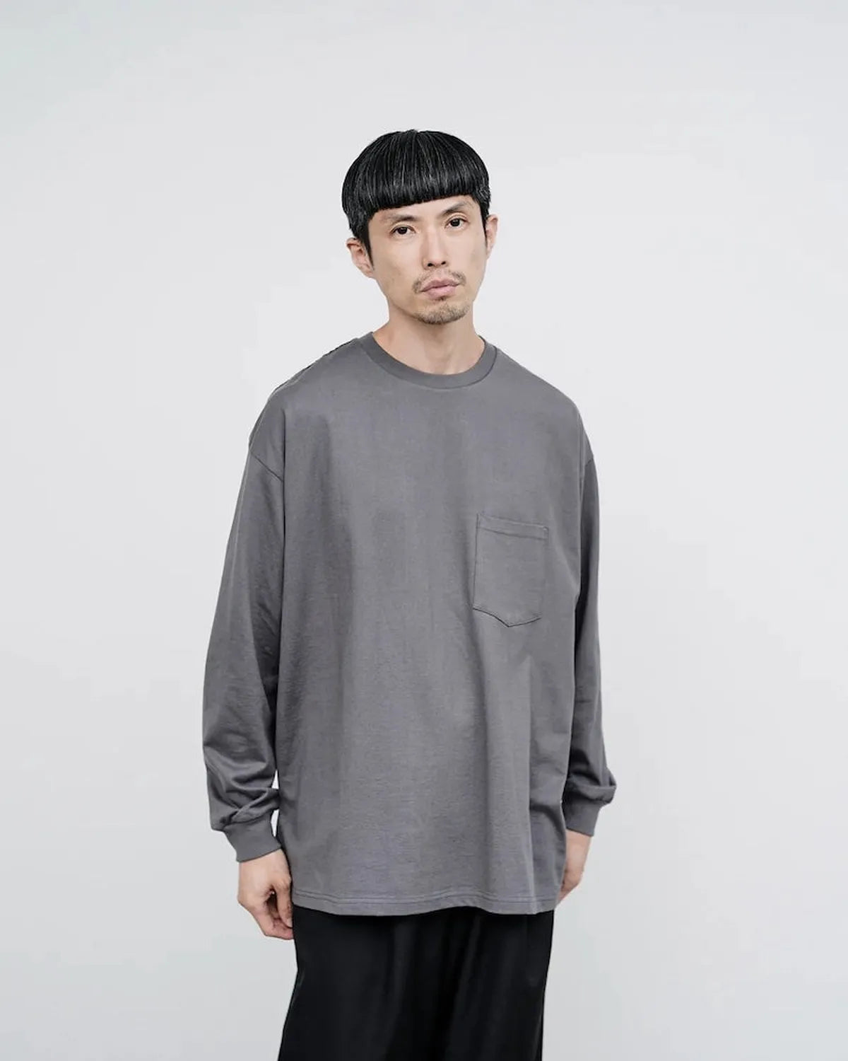 Graphpaper / L/S Oversized Pocket Tee (GU253-70115B)