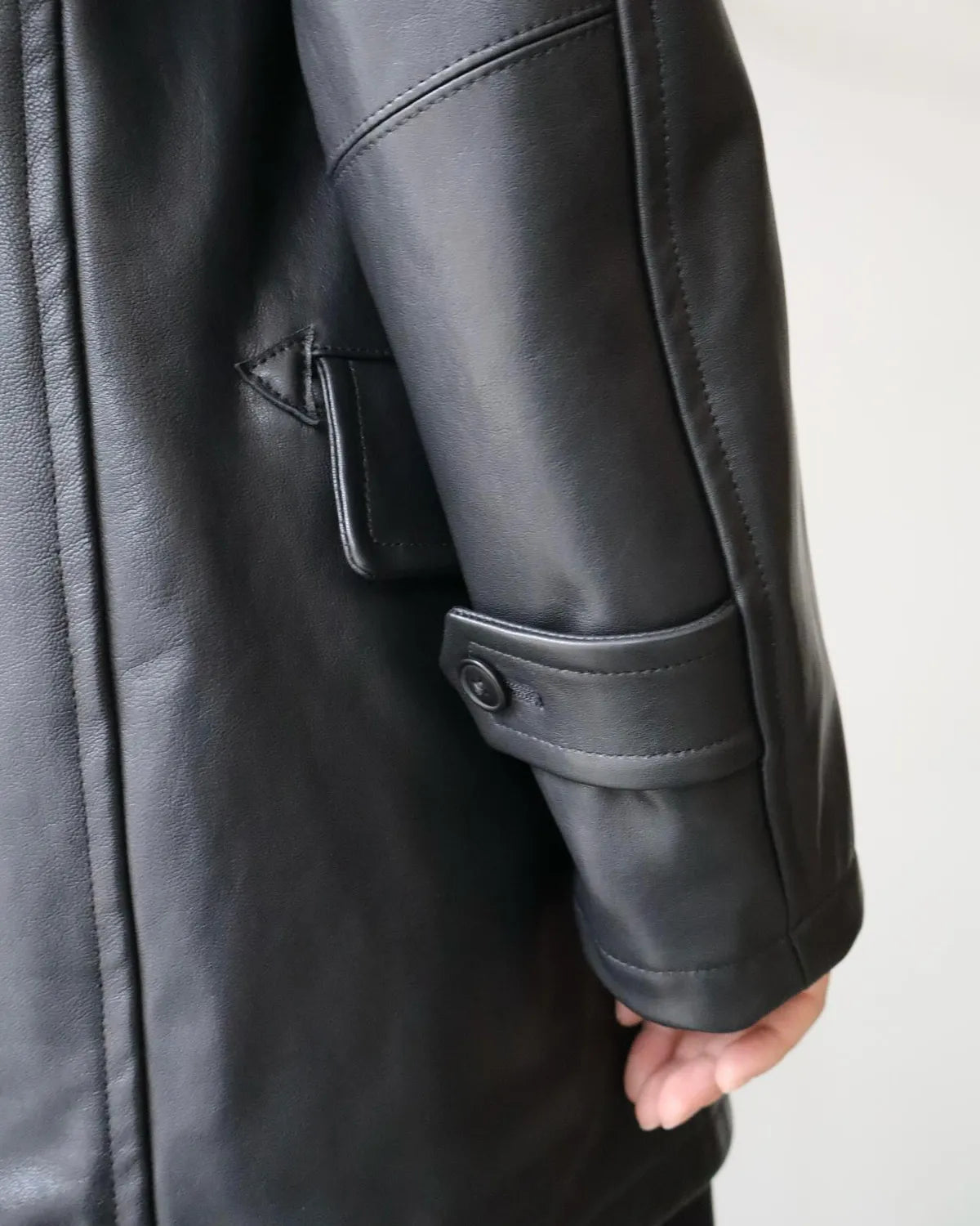 COMOLI / ラムレザー カナディアンコート (C03-04015)