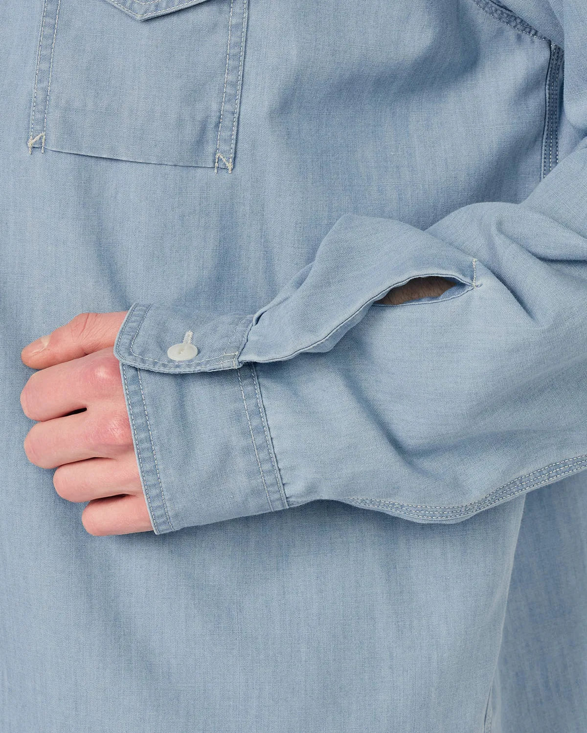 nanamica / Regular Collar Chambray Shirt (S26SG011)