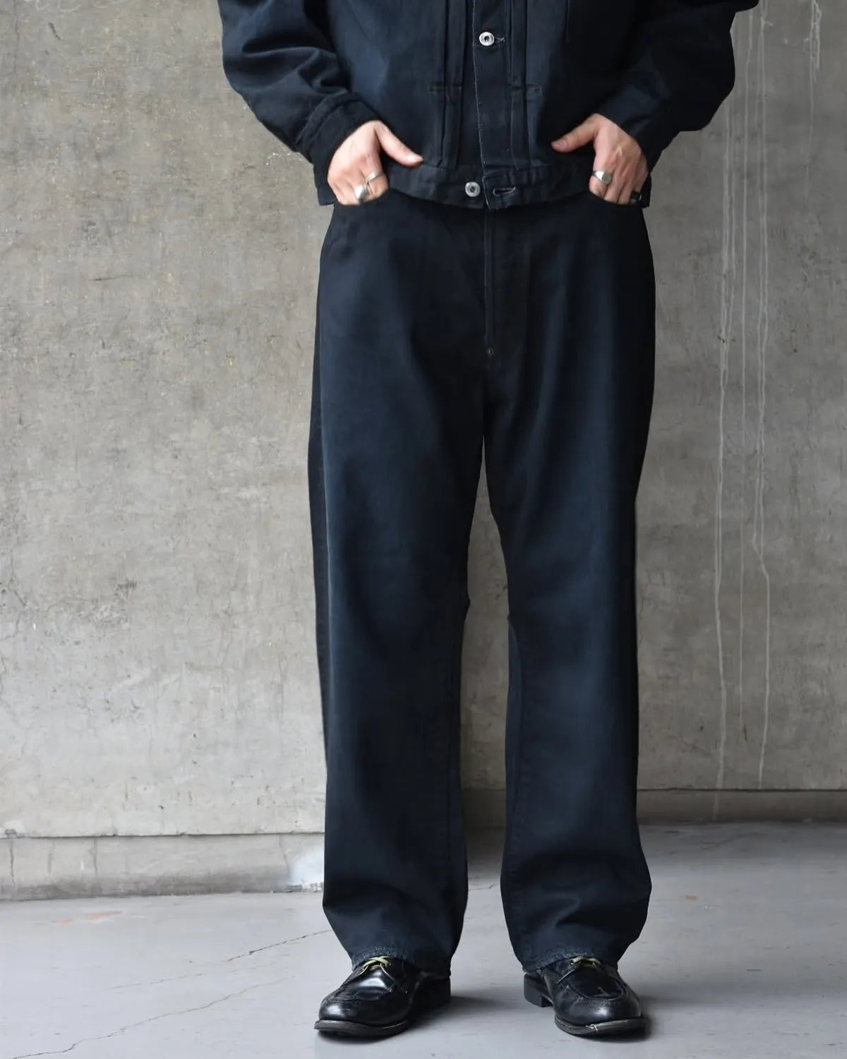A.PRESSE / No.22 Washed Wide Denim Pants (25AAP-04-05)