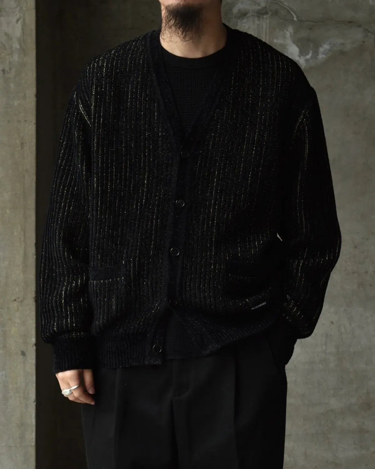 WACKO MARIA / GLITTER CARDIGAN (25FW-WMK-KN04)