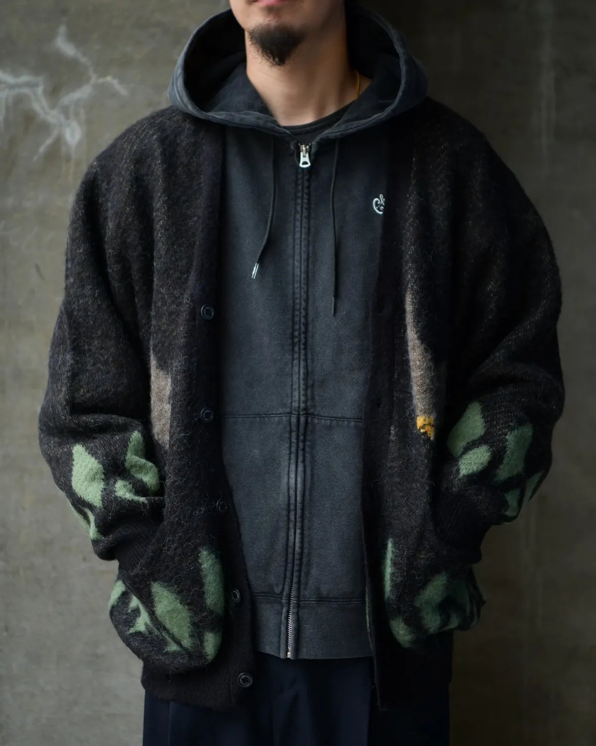 CHALLENGER / NATIVE EAGLE CARDIGAN (CLG-KN 025-008)