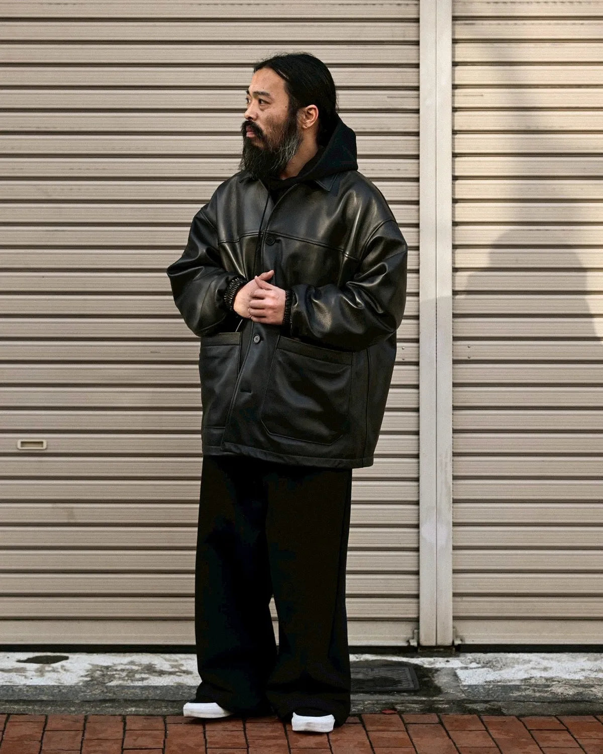 COOTIE PRODUCTIONS® (※ J.B. Voice EXCLUSIVE ) / Leather Car Coat (JB-CTE25A-201)
