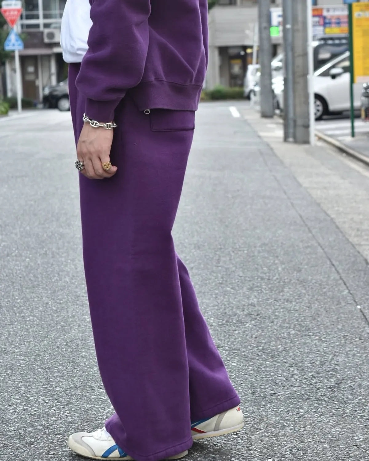 PHEENY / Athletic fleece wide pants "BOYS" (PA25-CS03)