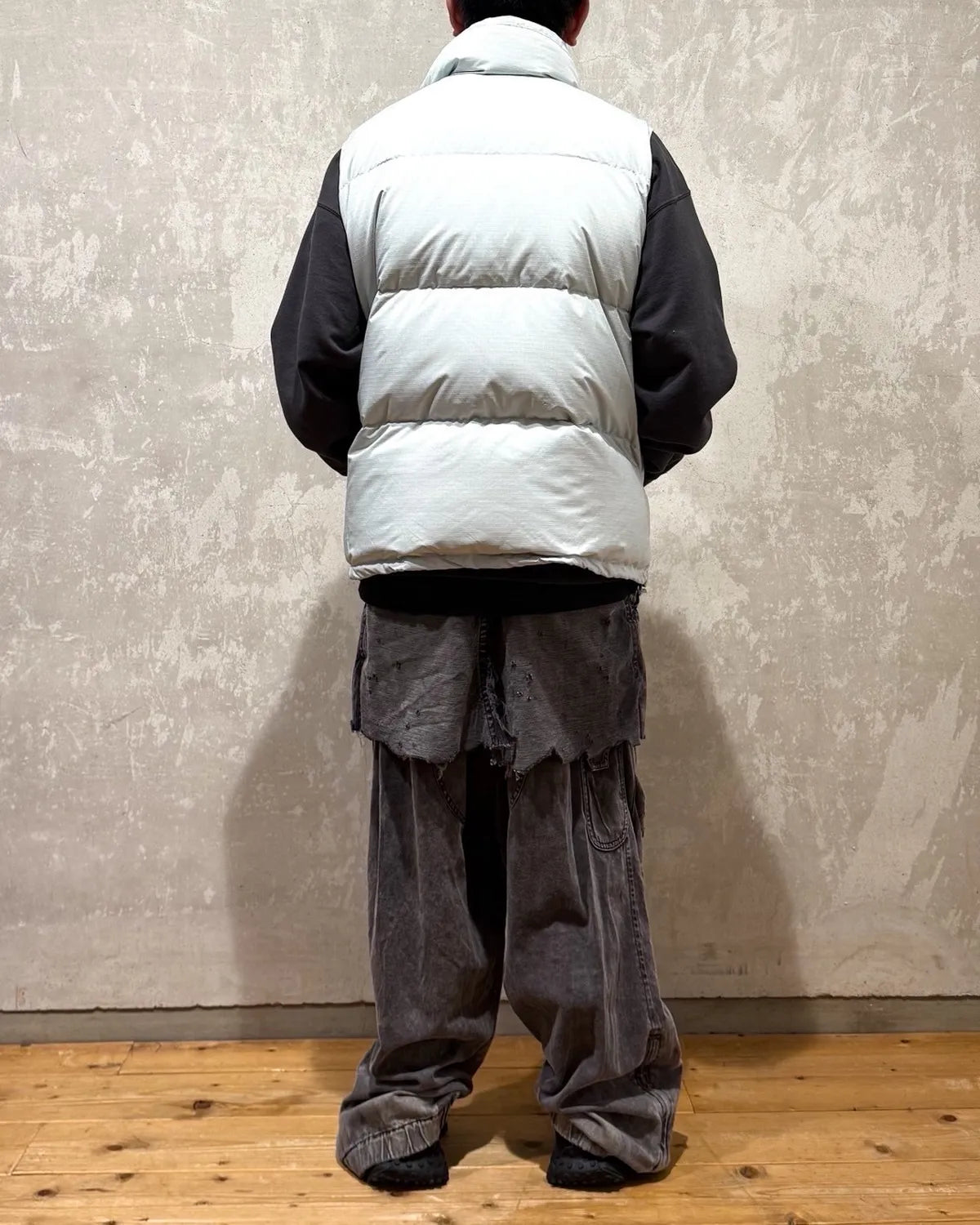 FACETASM / FLOWING DOWN VEST (JOO-VE-M01)