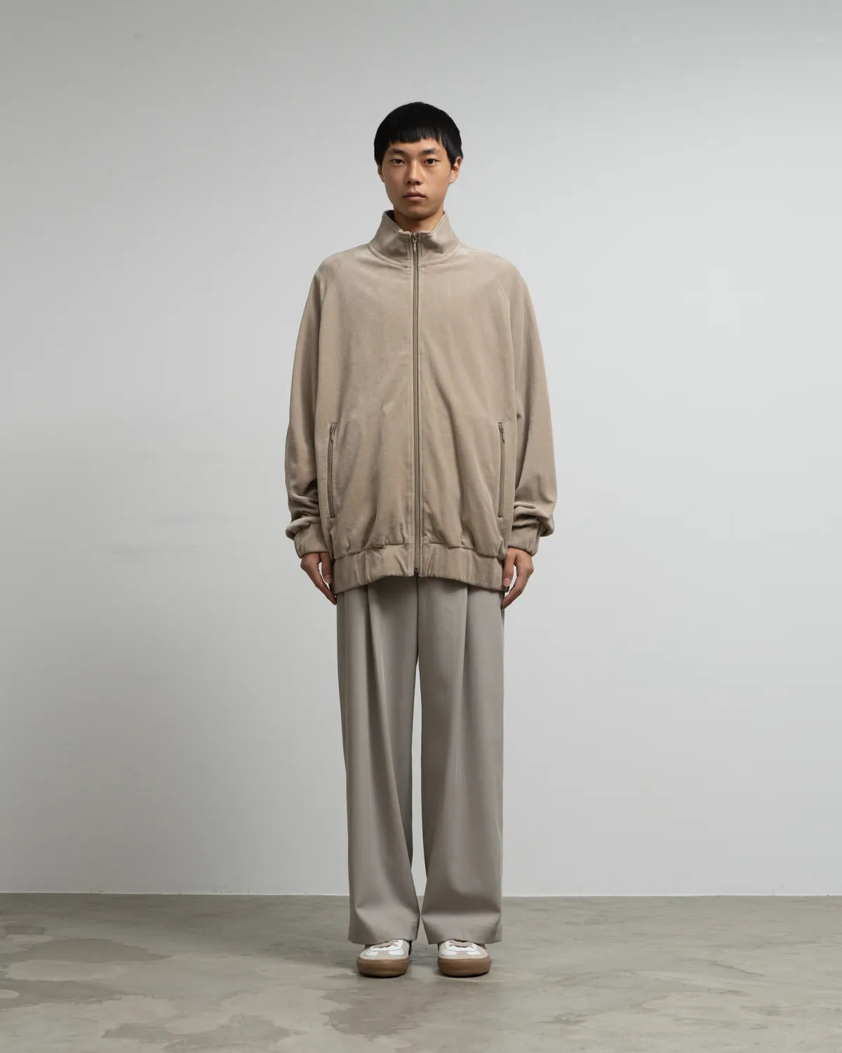 Graphpaper / Oxford Pique Jersey L/S Oversized BD Shirt