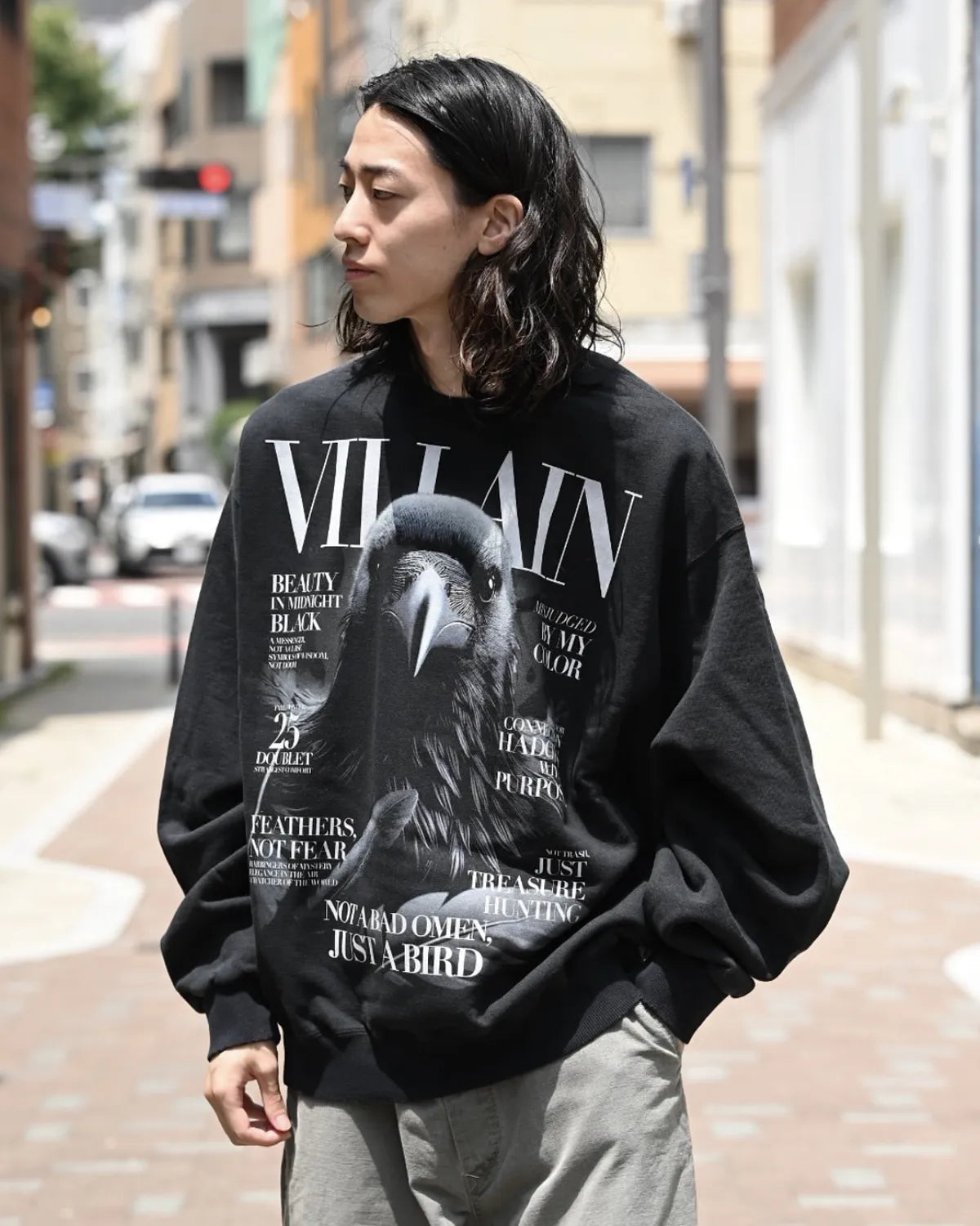 doublet / VILLAIN COVER PRINT SWEAT SHIRT (25AW53CS412)