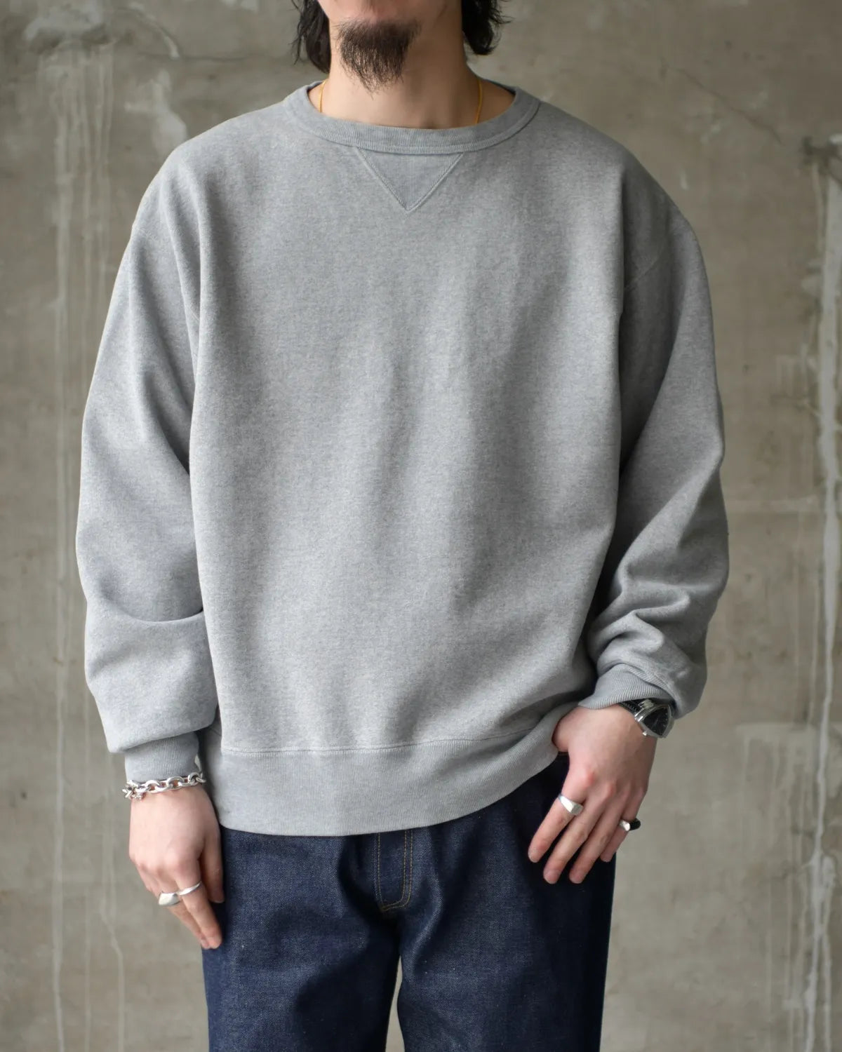 MASSES / SWEAT CREW H.WASH (1261020013)