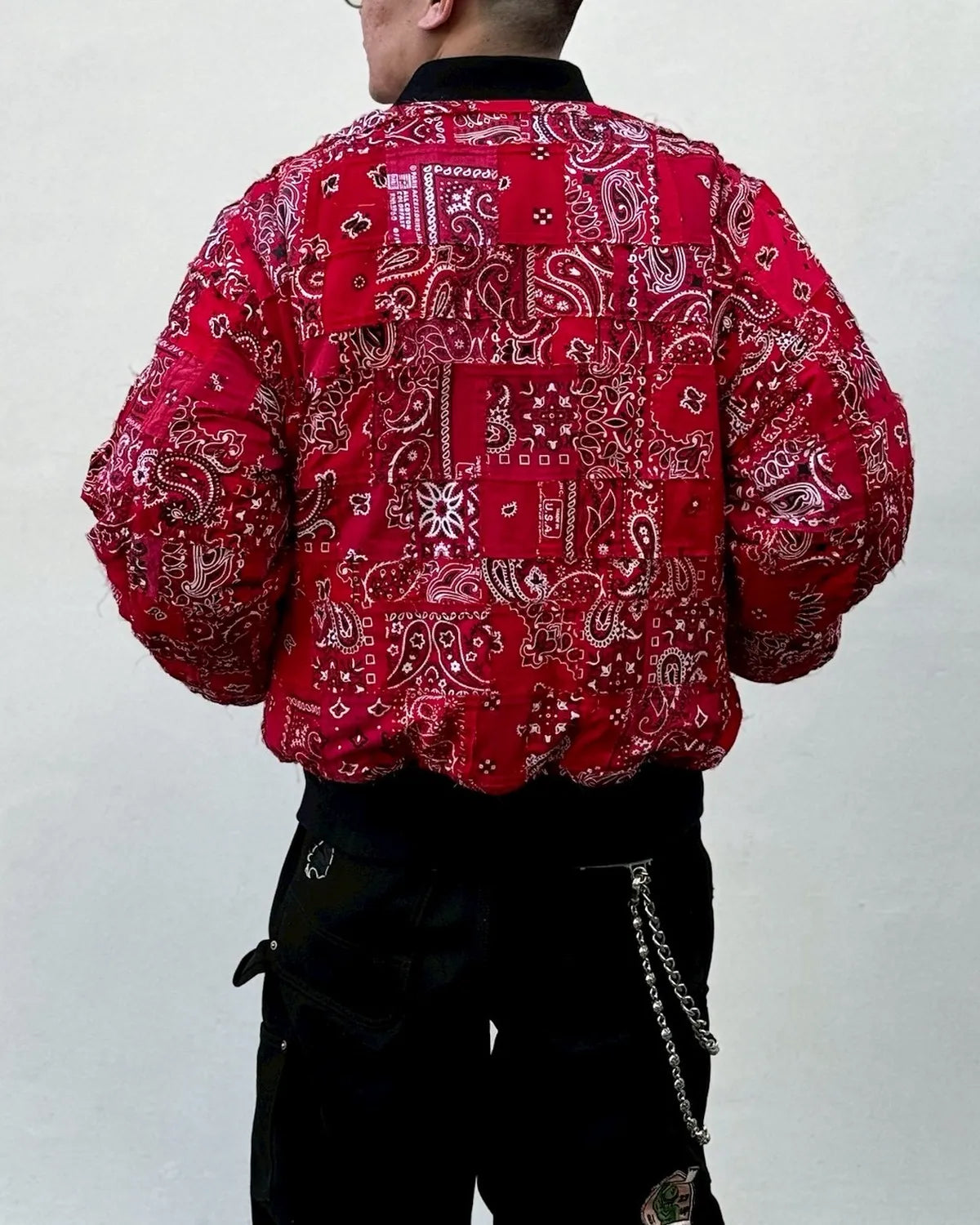 MIYAGIHIDETAKA -Rafu- / Bandana Patchwork MA-1 (MH055)
