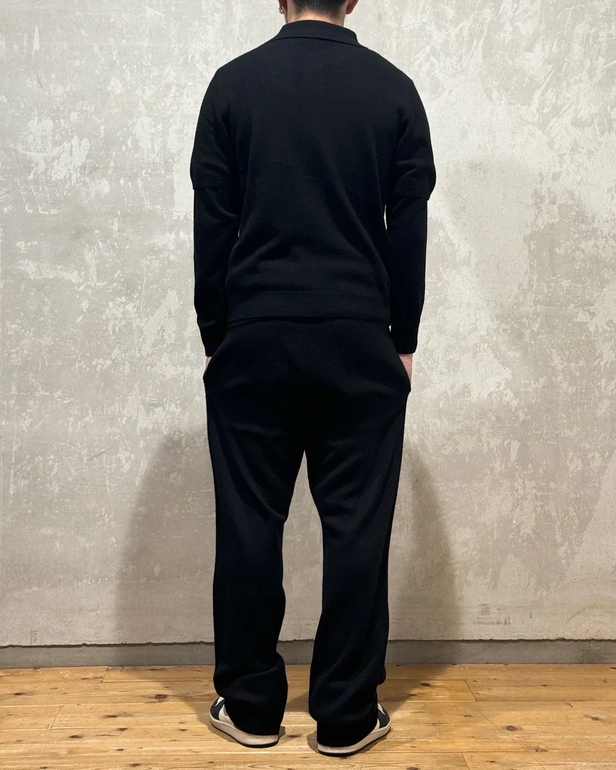entire studios / SHORT SLEEVE KNIT POLO  (UNU-25-11087)