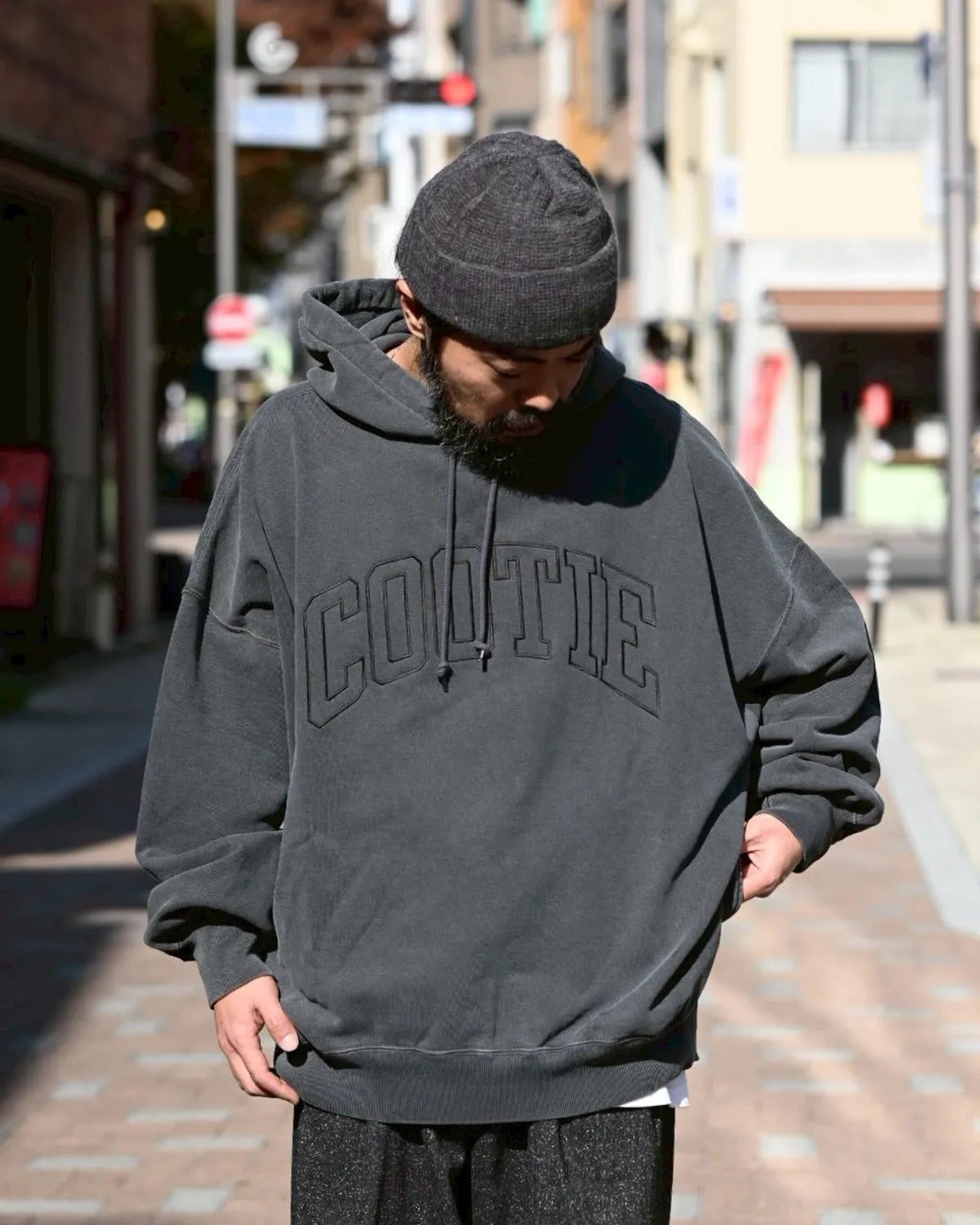 COOTIE PRODUCTIONS® / Chubby SwePigment Dyed Open End Yarn Sweat Hoodie (CTE-25A312)