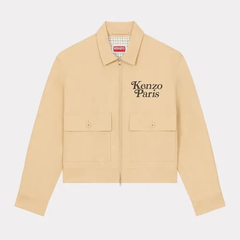 美品 KENZO VERDYコラボ ロゴ クロップド ジャケット ブルゾン 美品 KENZO VERDYコラボ ロゴ クロップド ジャケット ブルゾン
