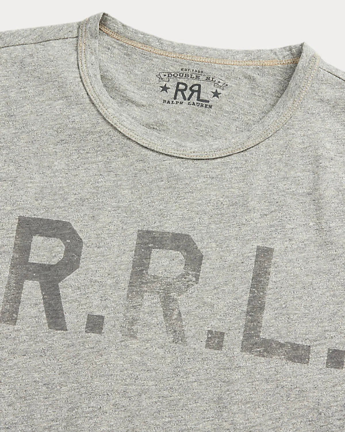 RRL / ガーメントダイド ロゴ ジャージー Tシャツ (MNRRTSH1N820163)