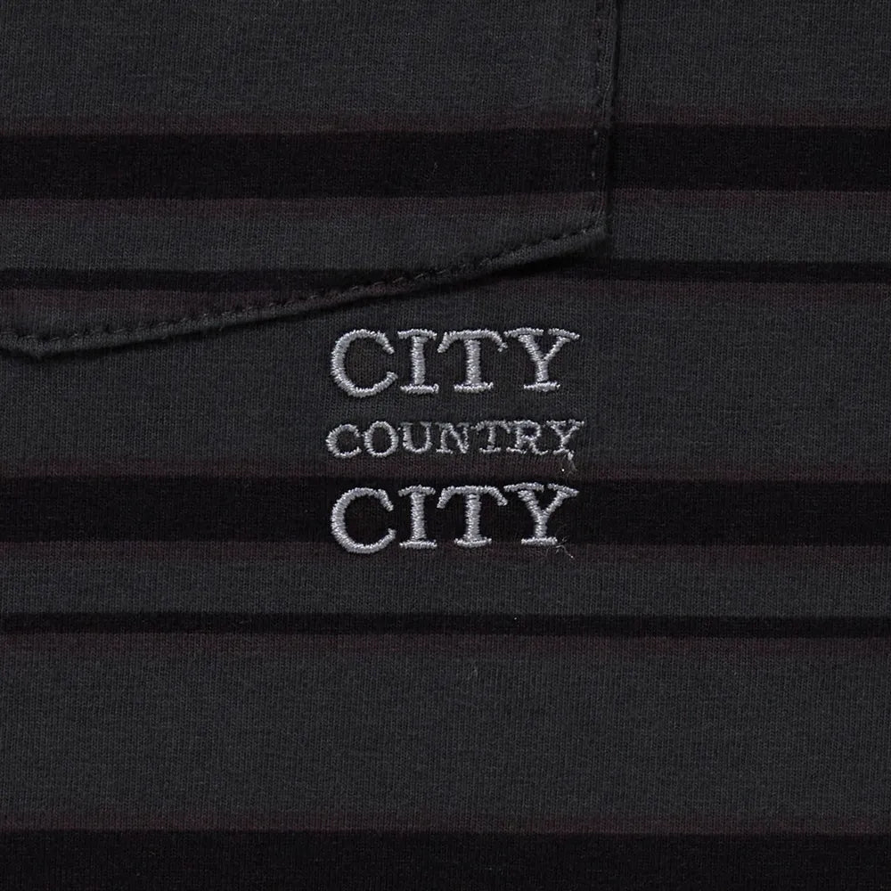 CITY COUNTRY CITY / Embroidered Logo Overdie Pocket T-shirts (CCC-241C004)