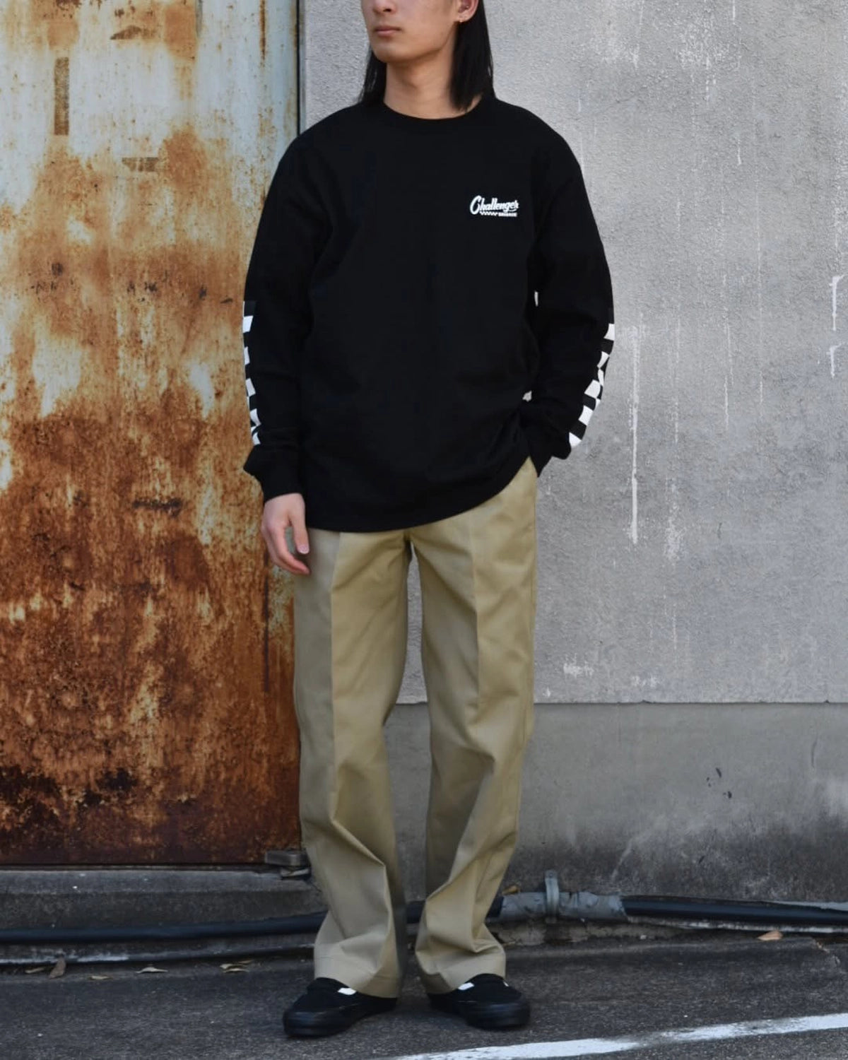 CHALLENGER / L/S CHECKER TEE (CLG-TS 025-015)
