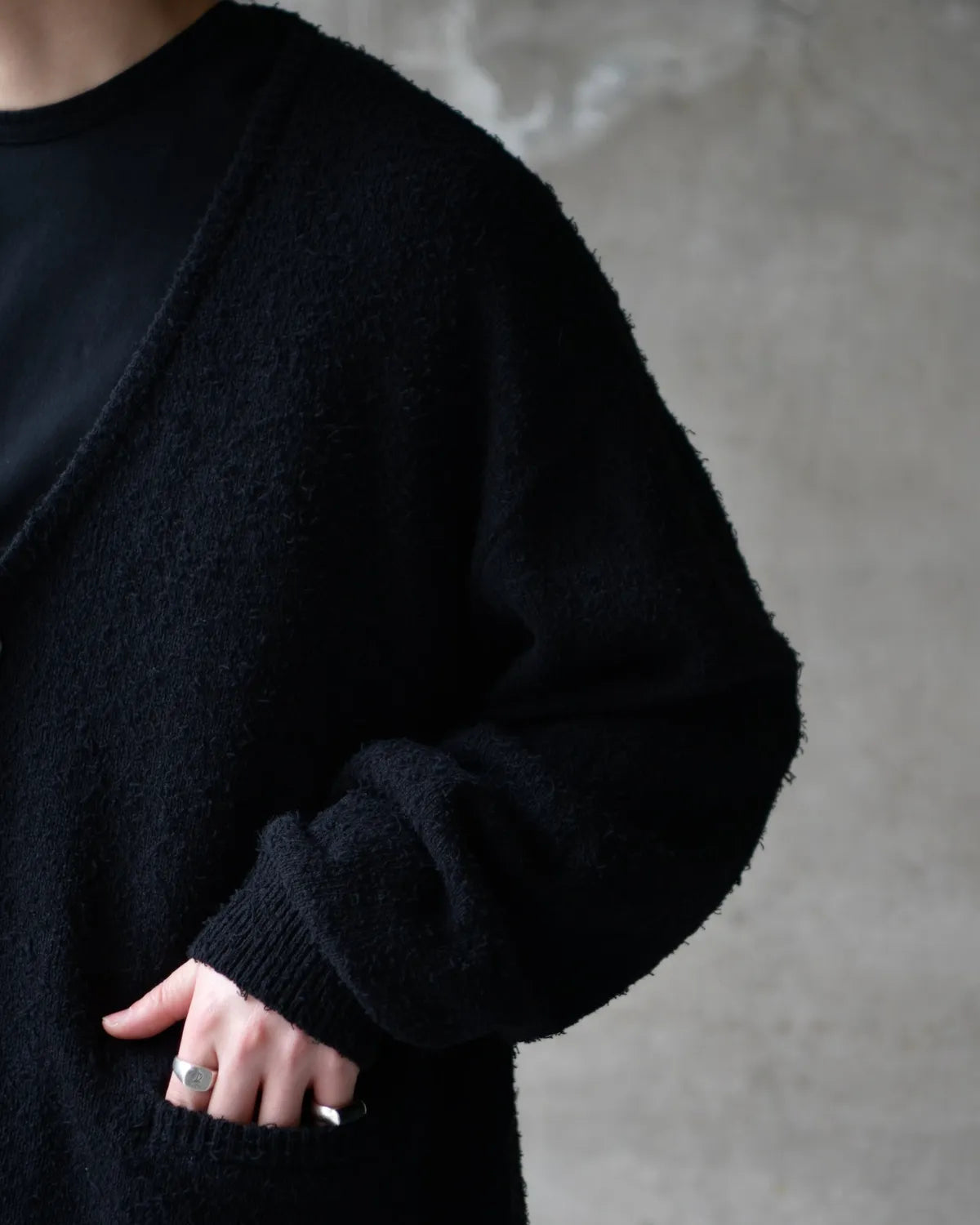 MINEDENIM / Grainy Cotton Knit Cardigan (2603-6001)
