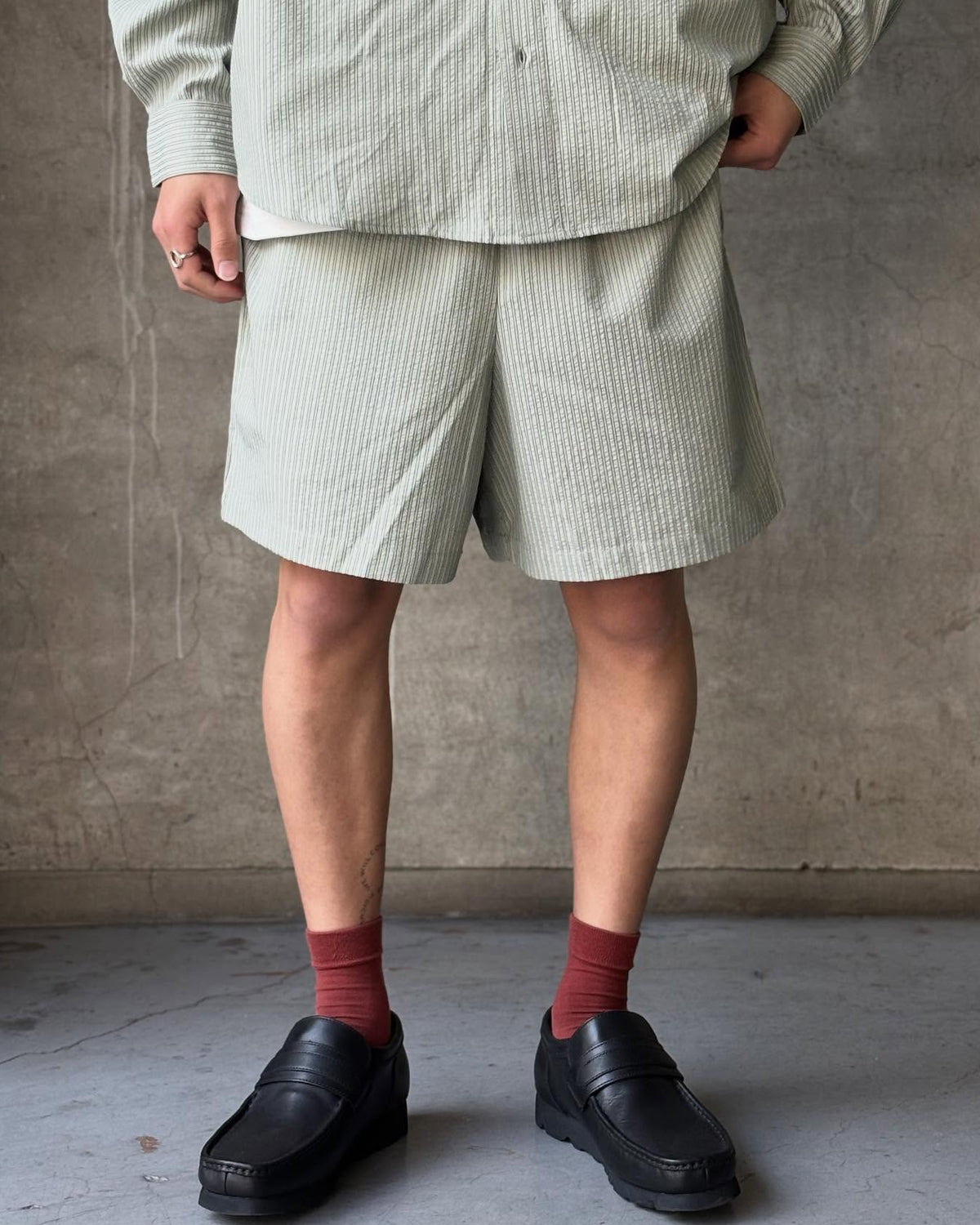 Acy / SEERSUCKER BUGGY SHORTS (ACY-26SS-017)