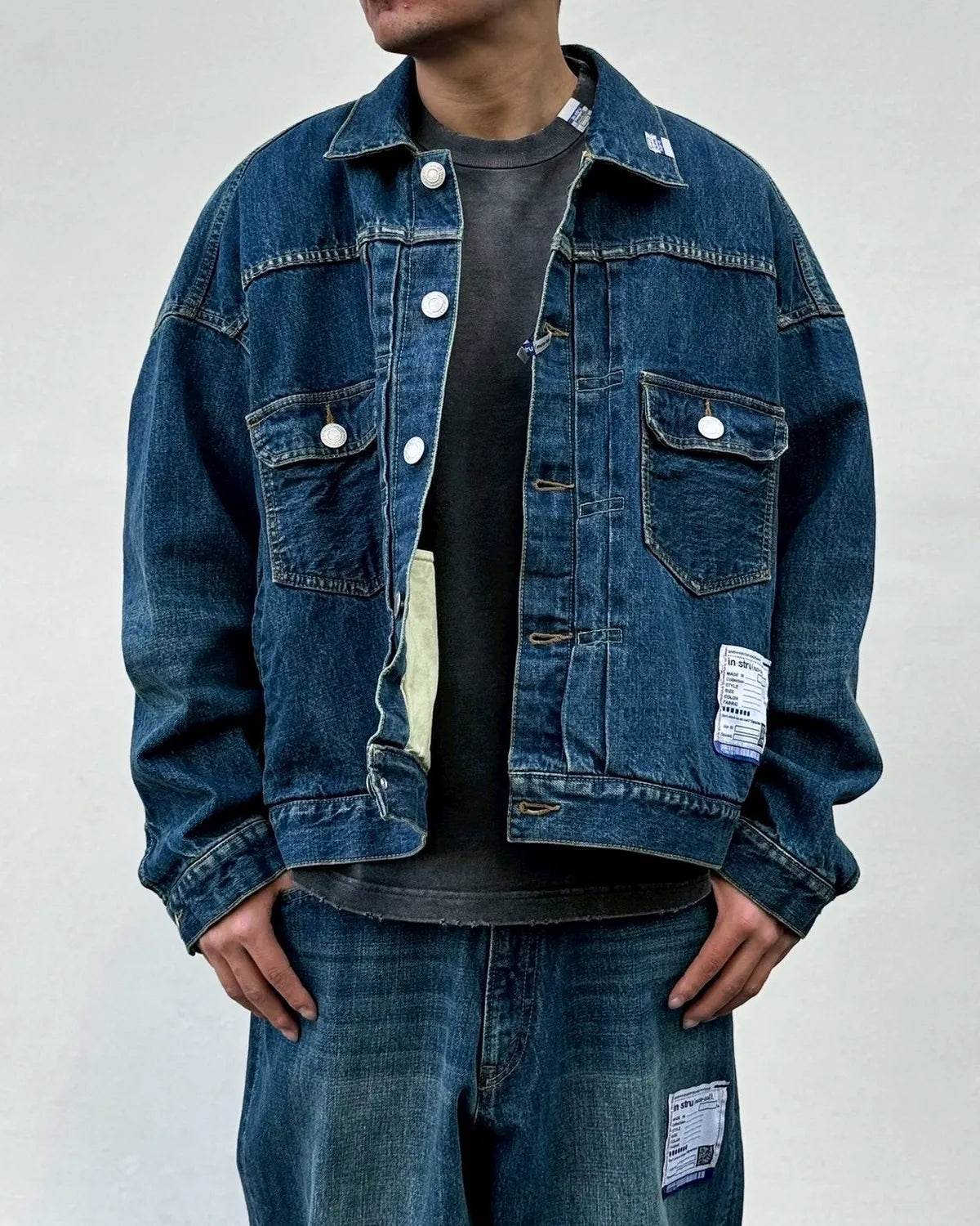 Maison MIHARA YASUHIRO in・stru(men-tal). / Hard Washed Selvage Denim Jacket (I16BL081)