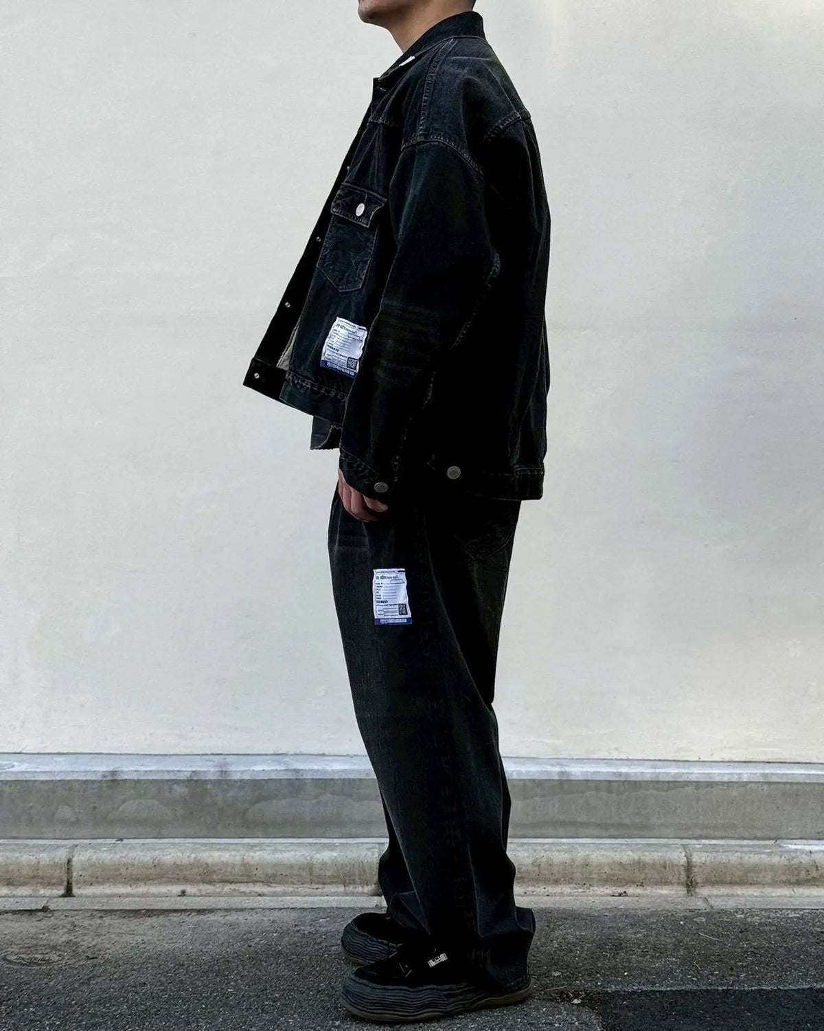 Maison MIHARA YASUHIRO in・stru(men-tal). / Hard Washed Selvage Denim Baggy Pants (I16PT083)