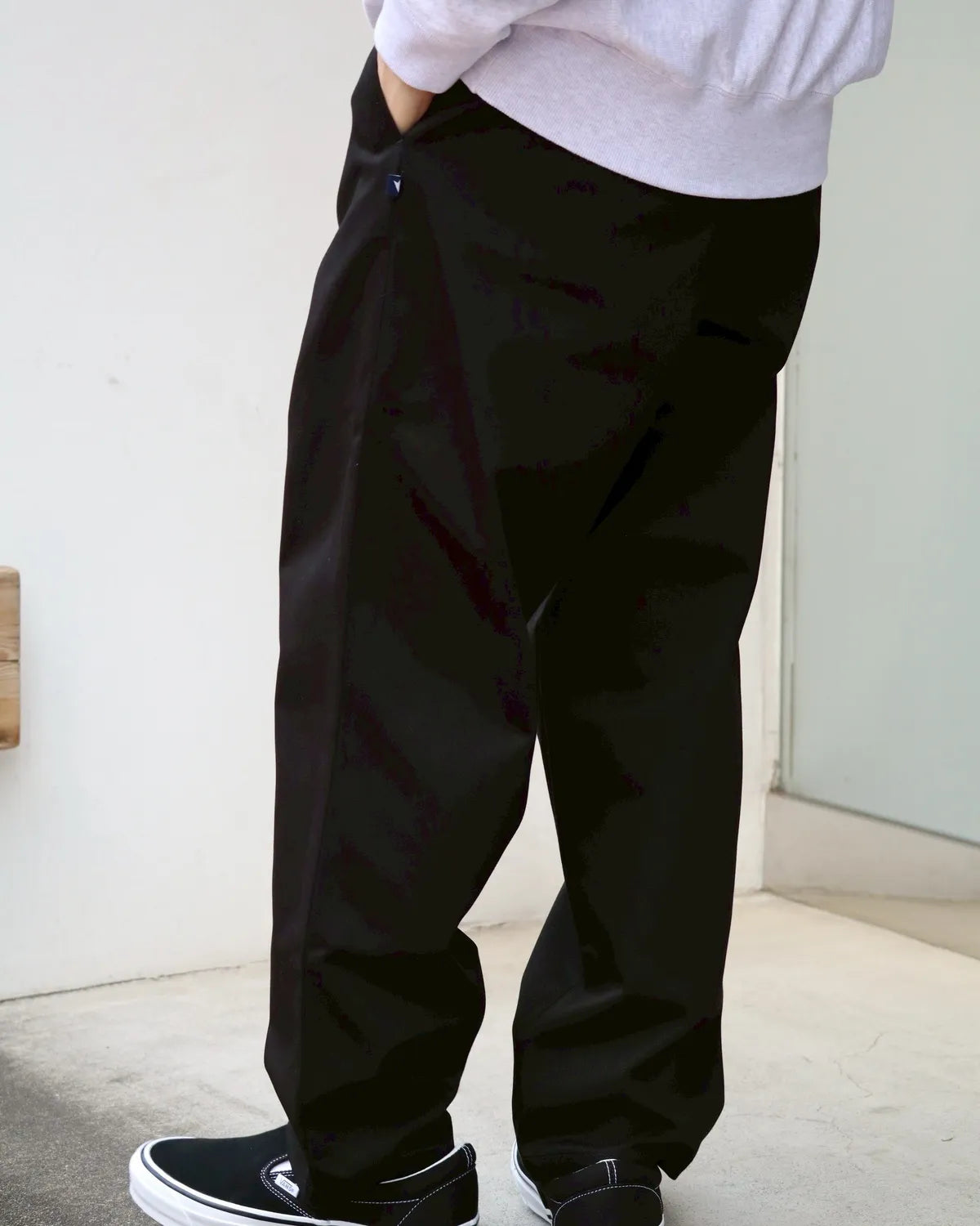 DESCENDANT / DC-6 ORGANIC COTTON TWILL TROUSERS (252WVDS-PTM01)