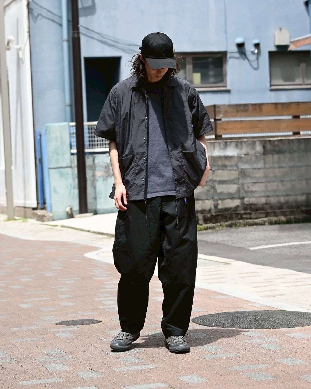 THE NORTH FACE PURPLE LABEL / Nylon Taffeta Field S/S Shirt (N25SG055)
