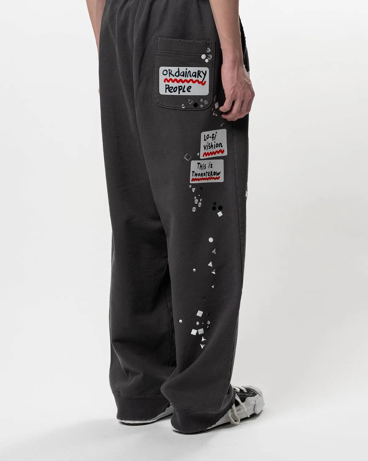Maison MIHARA YASUHIRO / Embellished Sticker Sweat Pants (A16PT552)