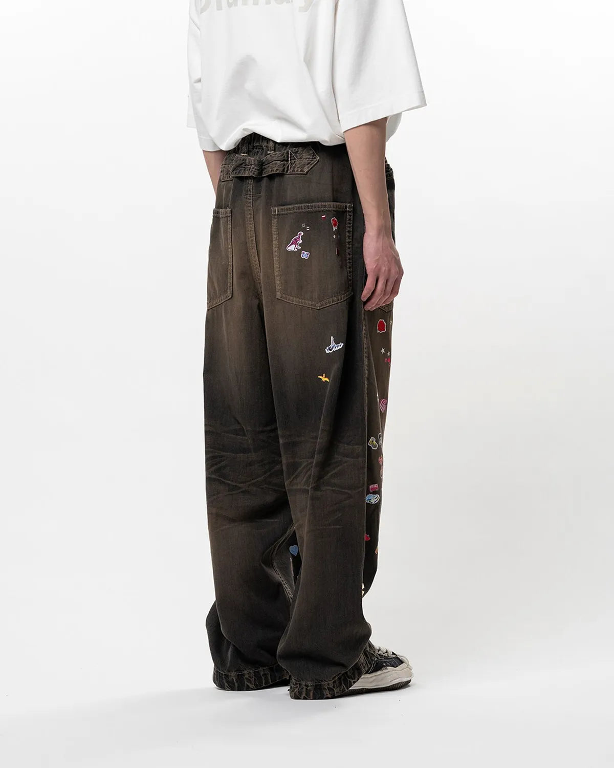 Maison MIHARA YASUHIRO / Kids Sticker Printed Baker Denim Pants (J16PT124)