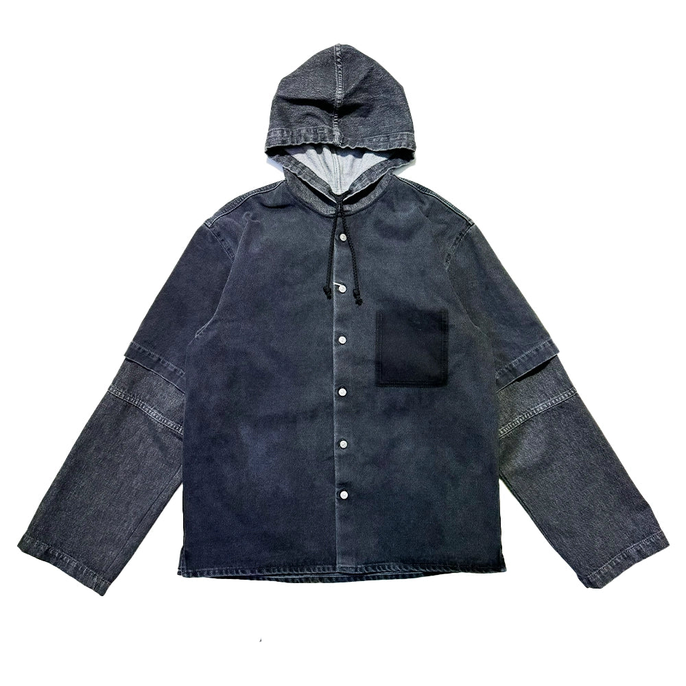 MM6 の KABAN DENIM HOODIE (SH0AM0003STZ123)