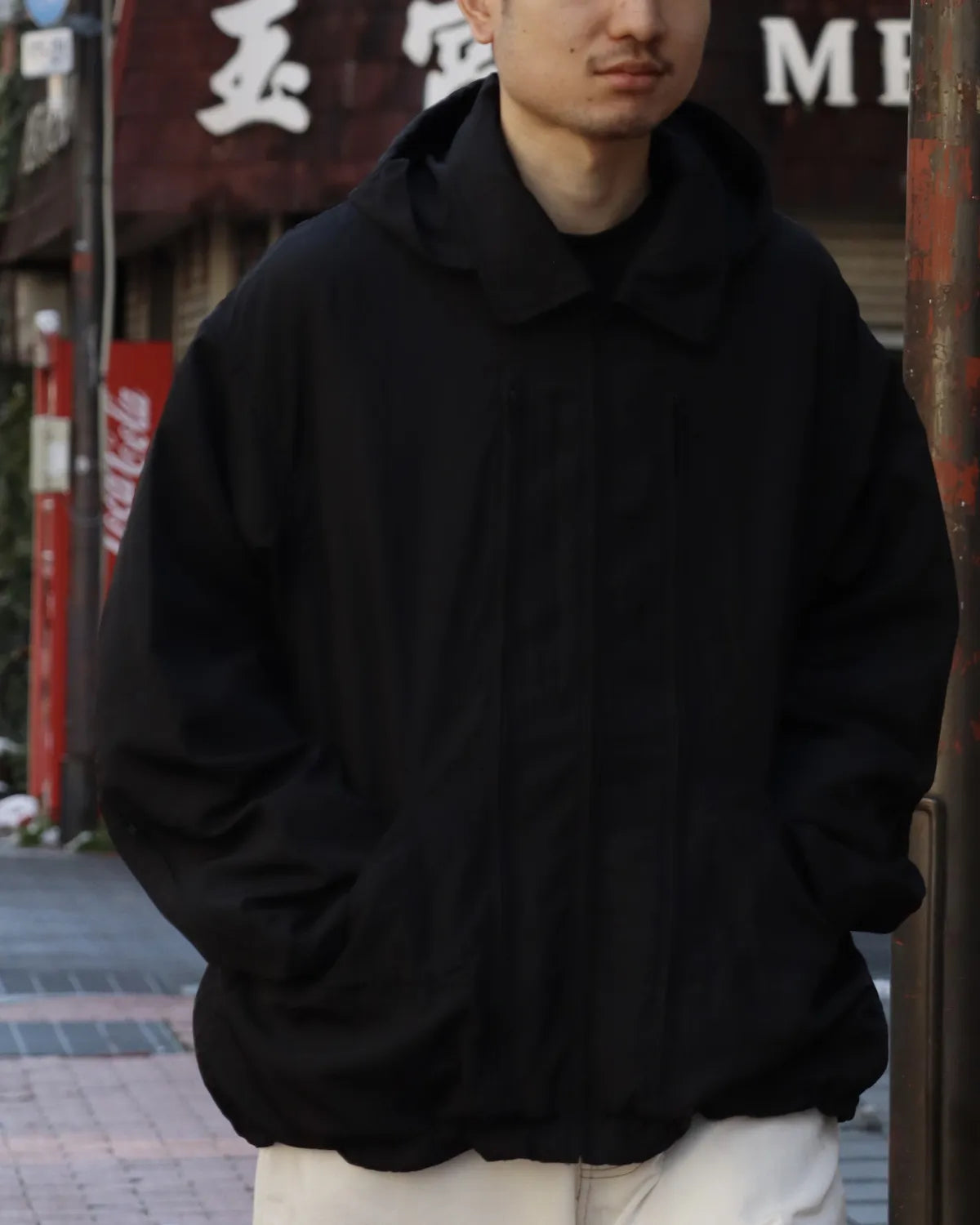 PHINGERIN / CRUSHED NYLON FULL PACK JACKET (PD-261-JK-011)