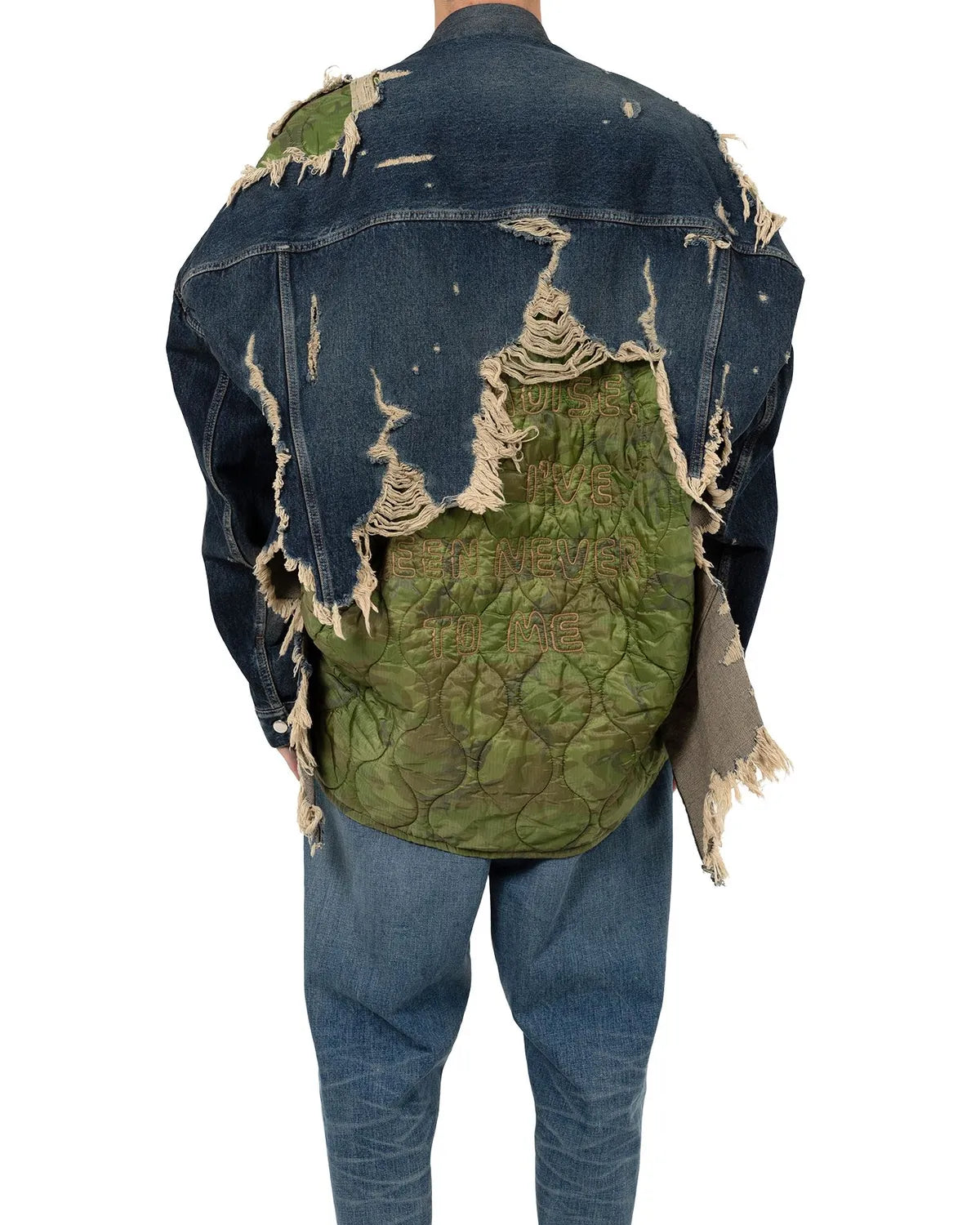 Maison MIHARA YASUHIRO / Military Jacket Layered Denim Jacket (J15BL121)