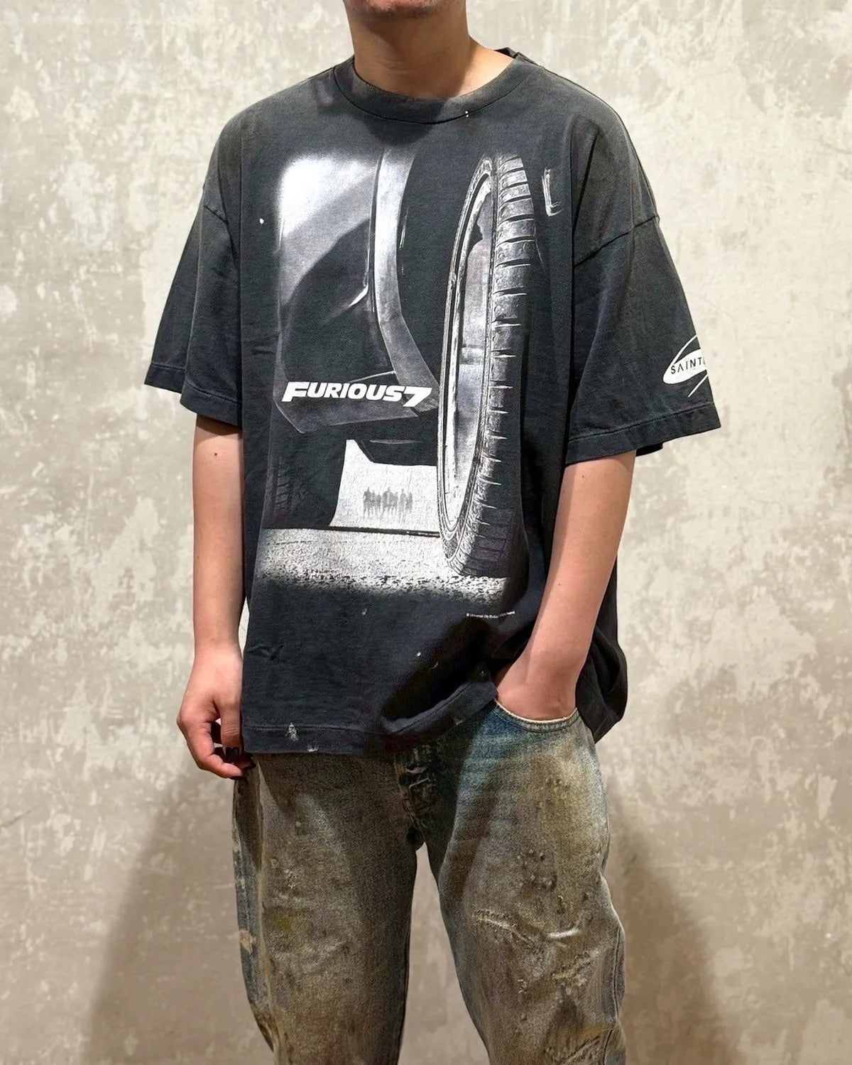 ©︎SAINT Mxxxxxx × FAST & FURIOUS / FF_SS TEE - FURIOUS 7 (SM-HR1-0000-C74)
