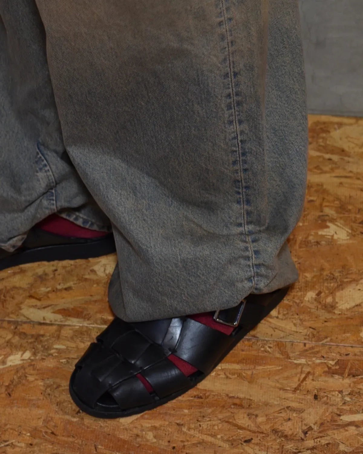 refomed / FRESH MAN DENIM WIDE PANTS by EDWIN "USED" (REPT-ED001U)