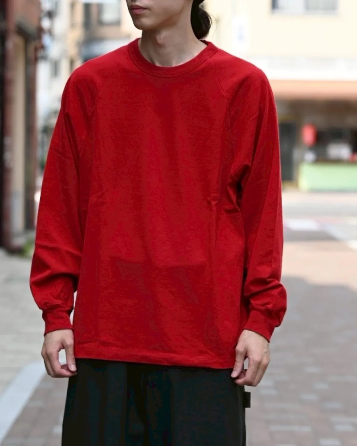 blurhms / Co/Silk Nep Raglan Tee (BHS24F037F25)