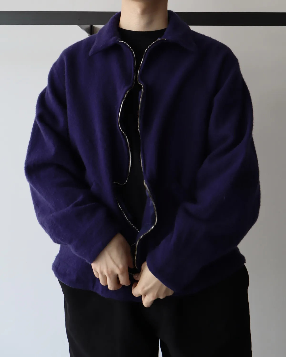 COMOLI / 縮絨ウール ジップショートジャケット (C03-01022)