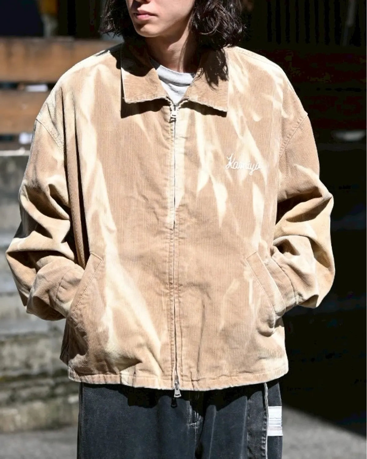 KAMIYA / Sun Faded Like Corduroy Work Jacket (G15BL033)