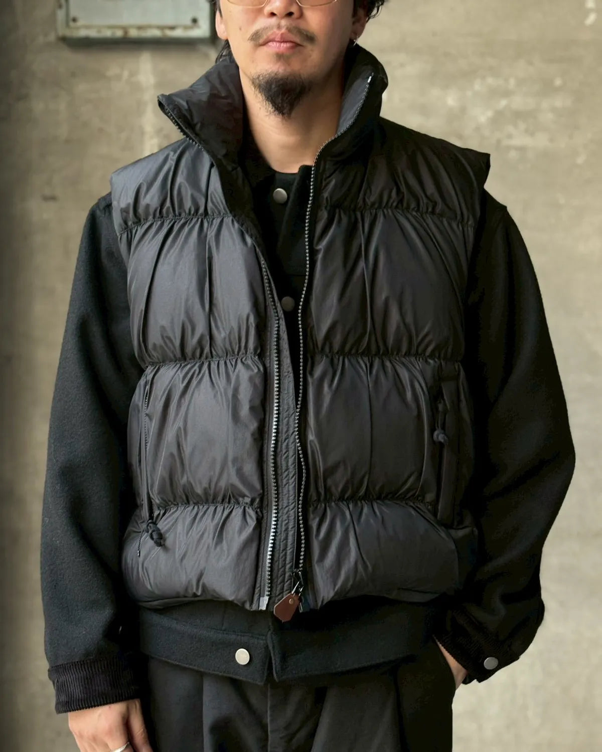 refomed / MANUAL DOWN VEST (REVE-007)