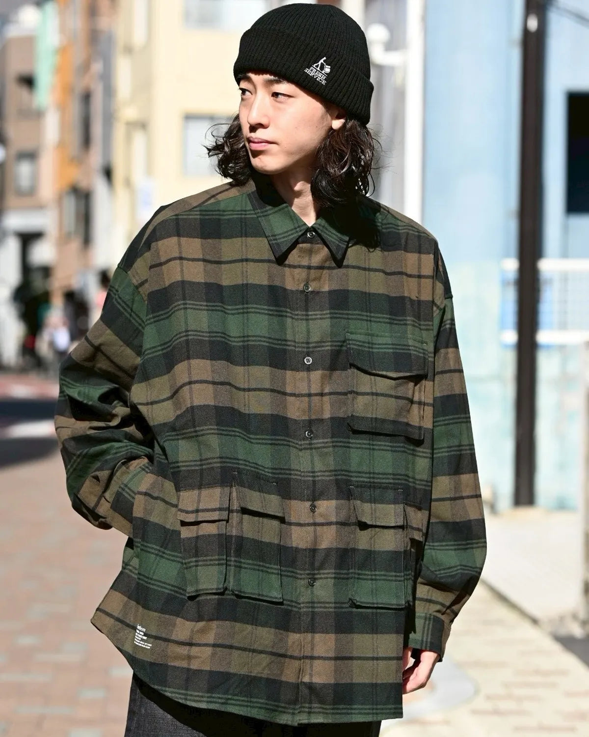 FreshService / FLANNEL CHECK MULTI POCKET SHIRT (FSC254-50059)
