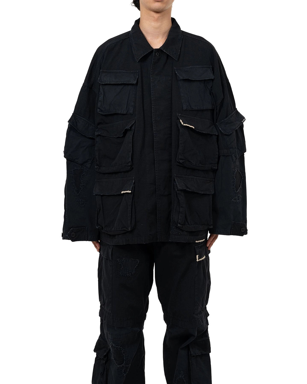 KAMIYA / Repaired Ripstop Fatigue Jacket (G15BL039)