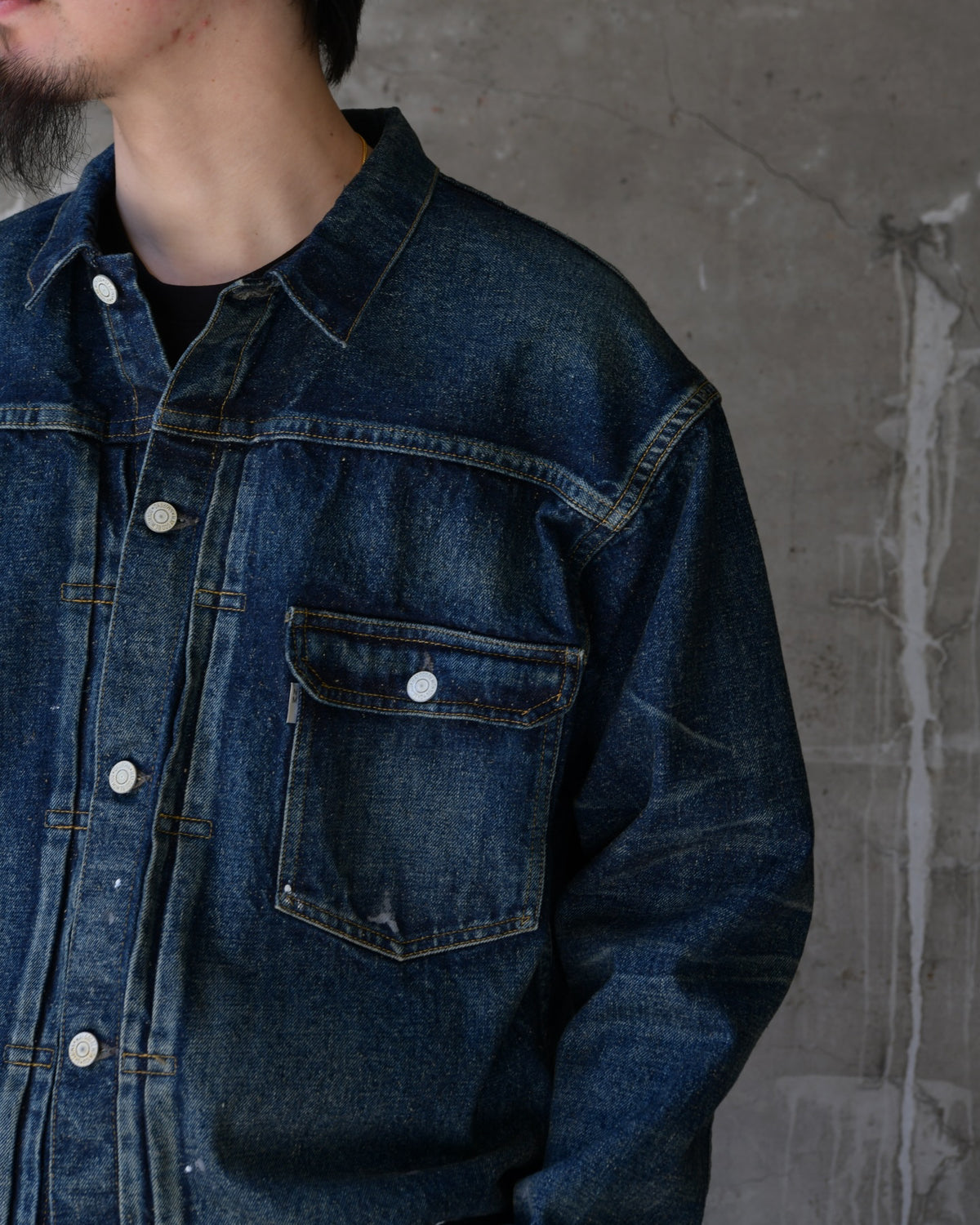 New Manual / #001 T-BACK DENIM JACKET (2026SSJK-YY-0001)