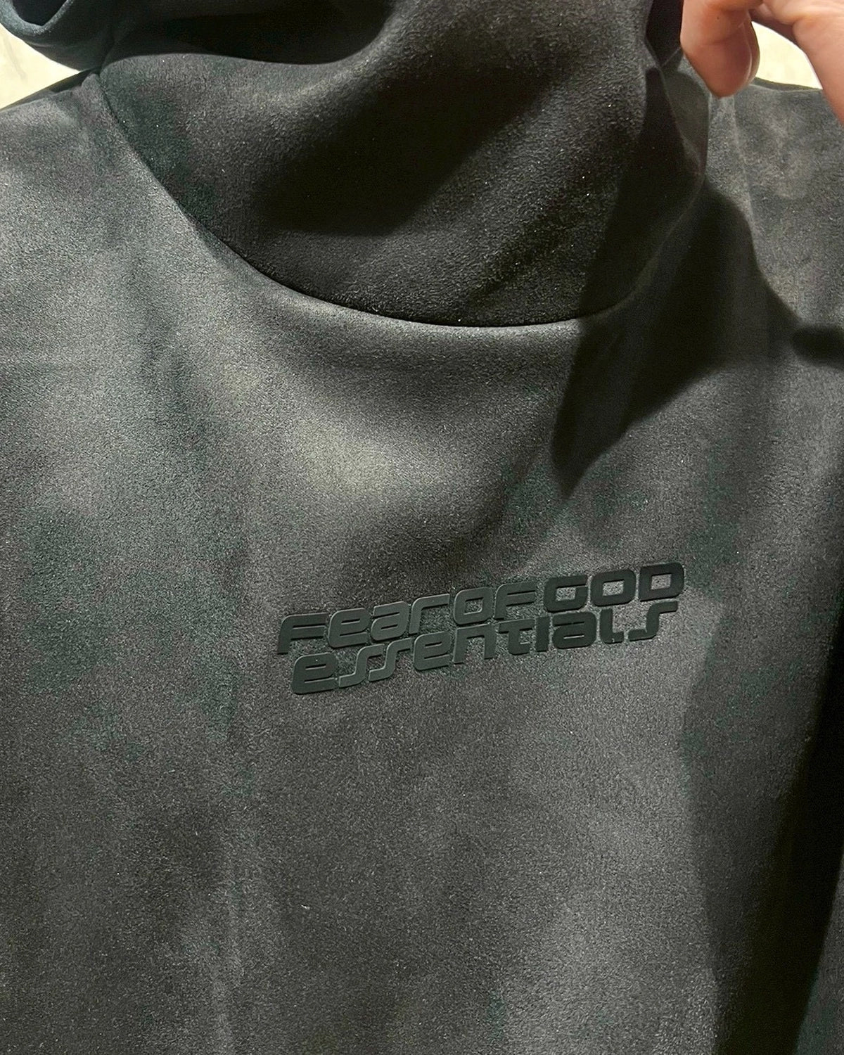 ESSENTIALS / Suede Fleece Modern Hoodie (192HO256941F)