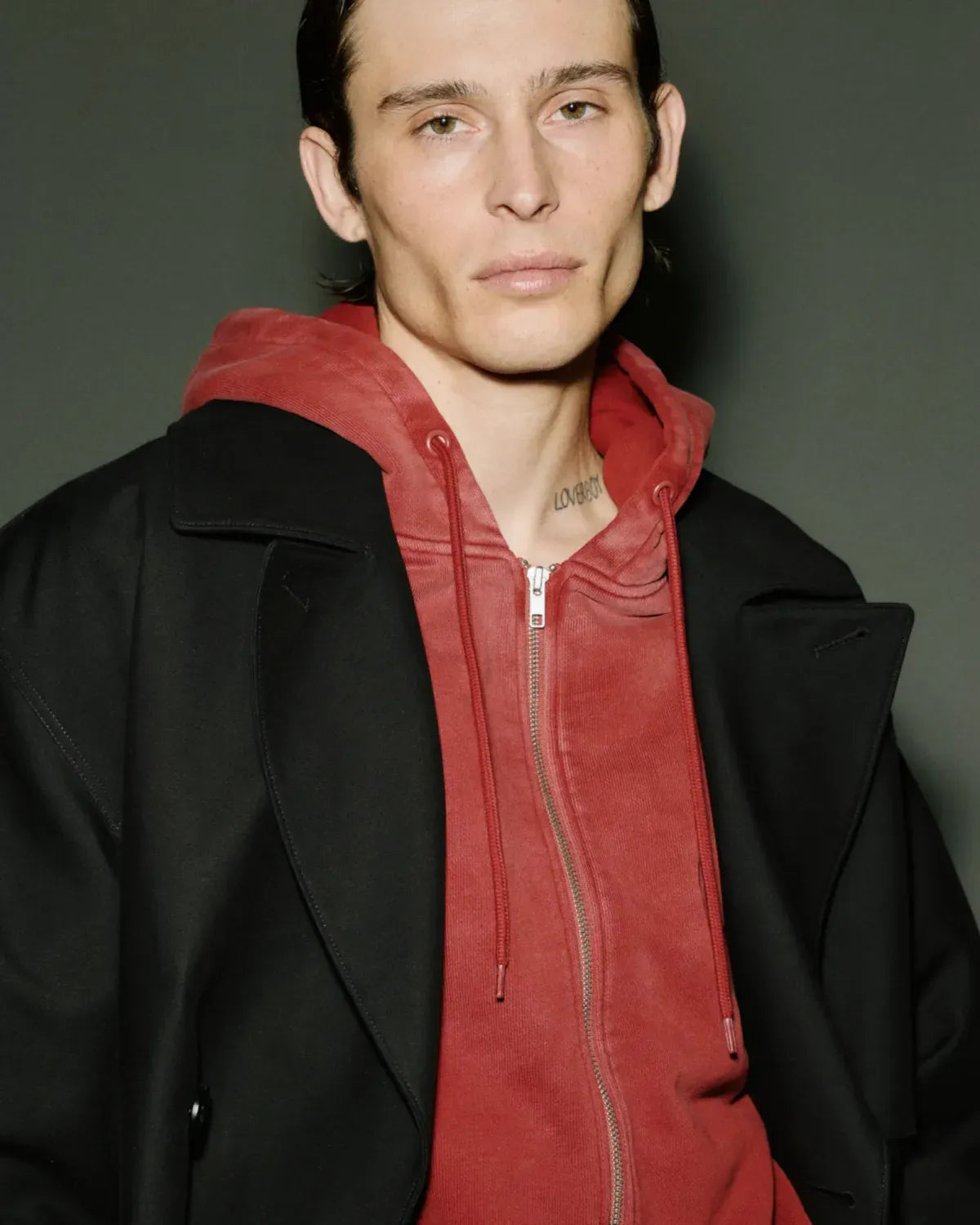 entire studios / SLIM ZIP UP SWEAT PARKA (ESFW26HO03012)