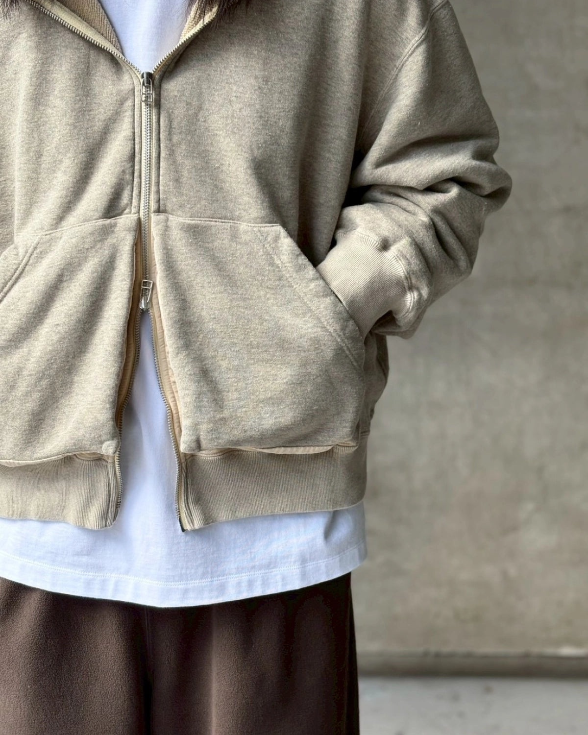 NTN / ZIP UP HOODIE GARMENT DYE (N006-044134D)