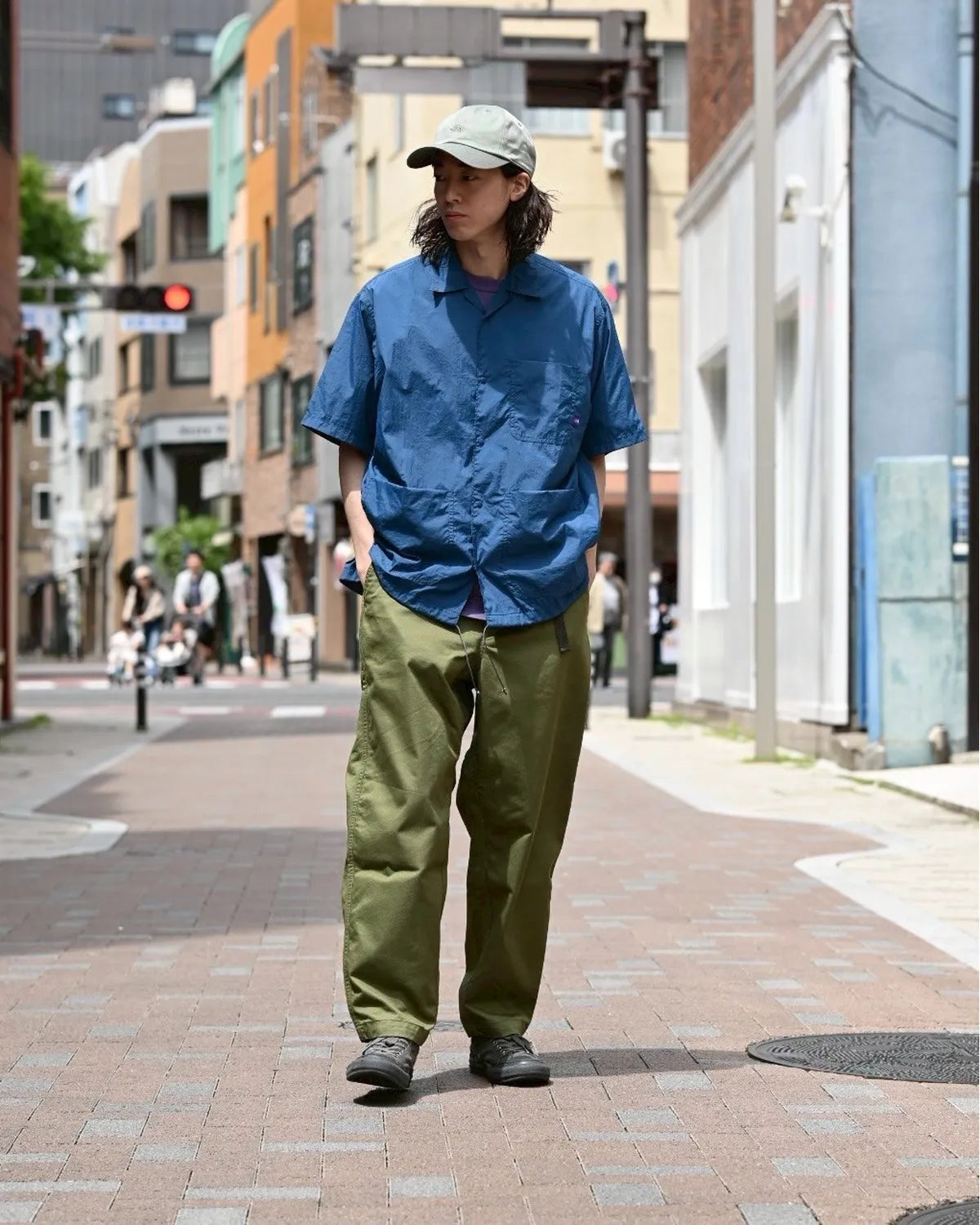 THE NORTH FACE PURPLE LABEL / Nylon Taffeta Field S/S Shirt (N25SG055)