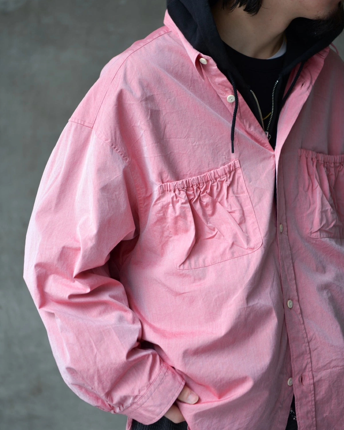 refomed / WRIST PATCH WIDE SHIRT (RESH-029)