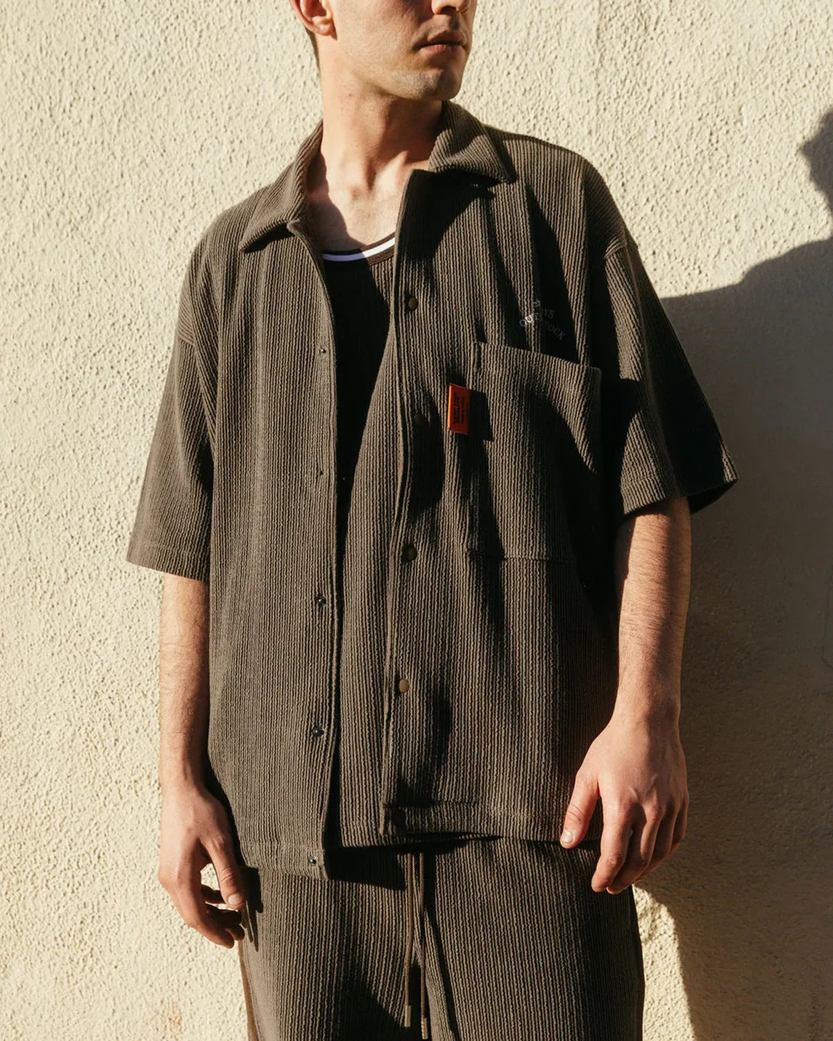 ALWAYS OUT OF STOCK / FRILL STRIPES S/S SHIRT (HA-025105120)