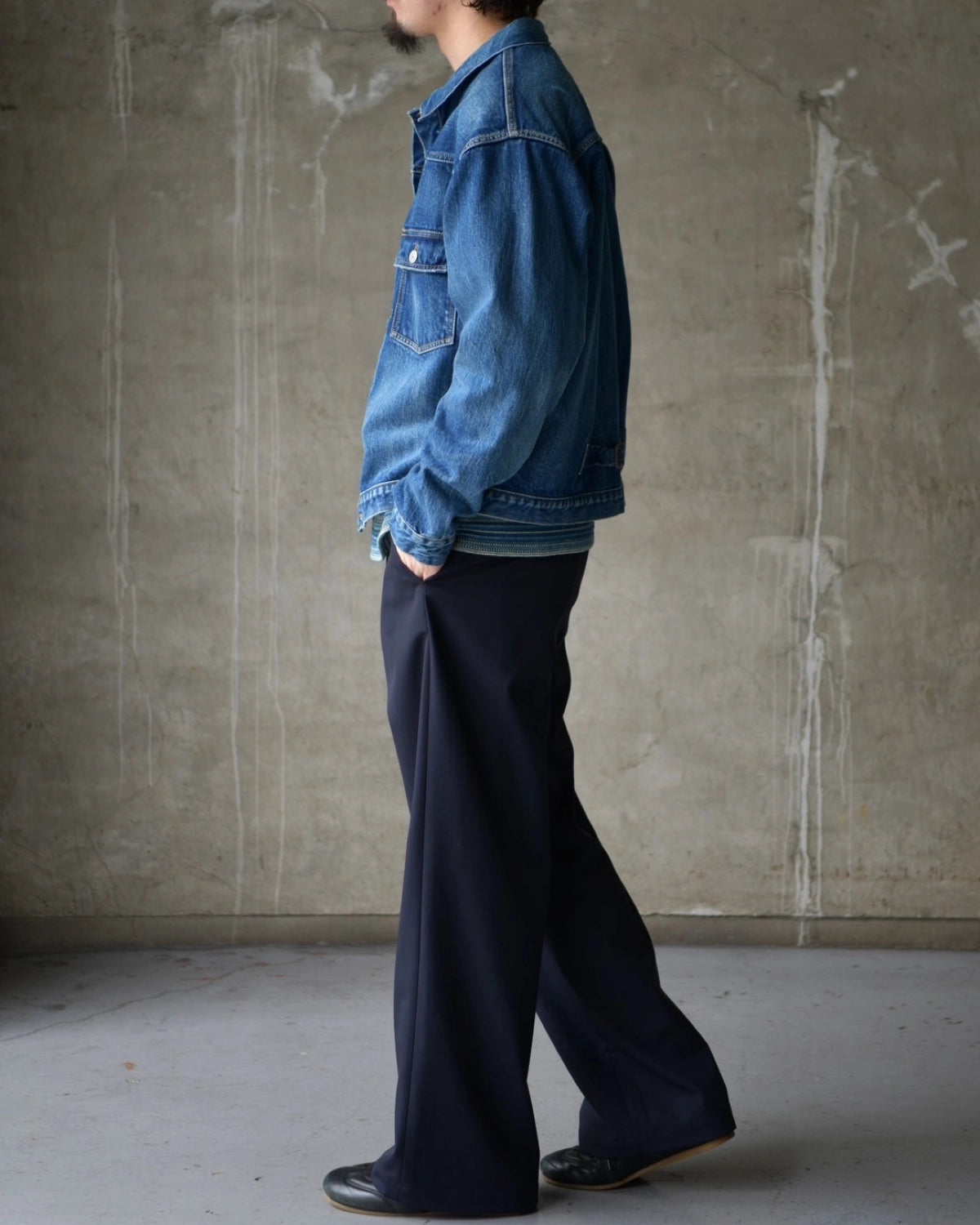 CIOTA / シングルポケットデニム JACKET (JKLM-301-NIMDBL-D)