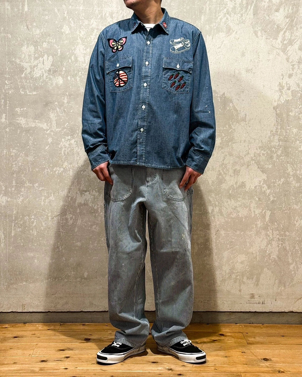 SWJP / Embroidery Chambray Shirts (SW-25SS-017)