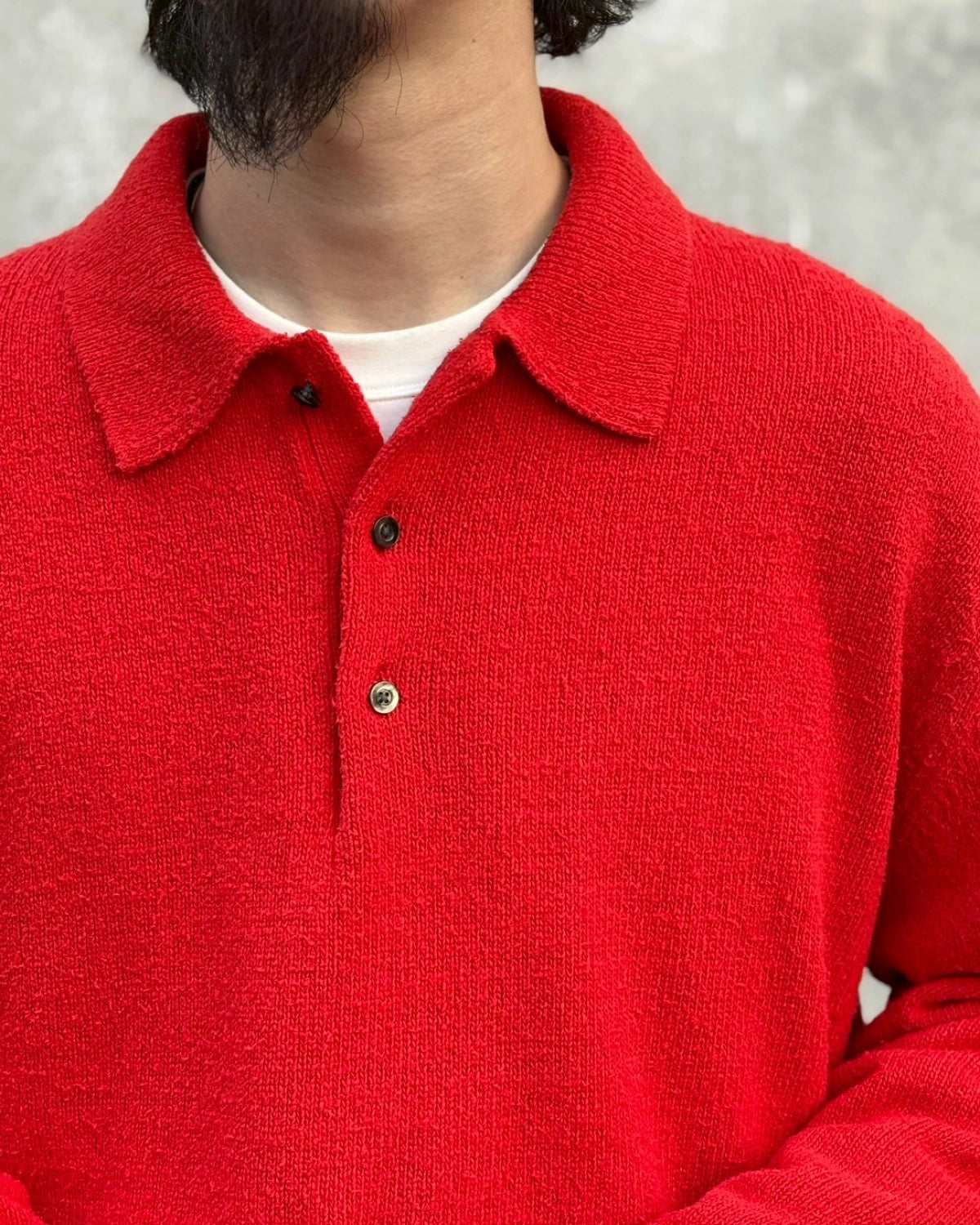 A.PRESSE / Washed Silk Nep Polo Shirts (26SAP-03-09)