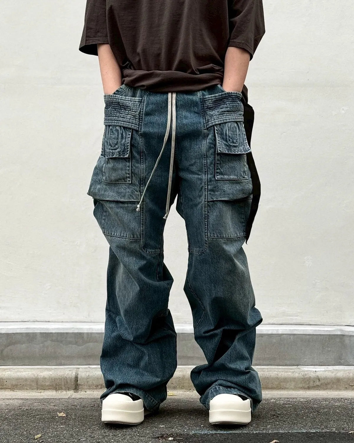 Rick Owens DRKSHDW / CREATCH WIDE CARGO DRAWSTRING (DU01F4394)